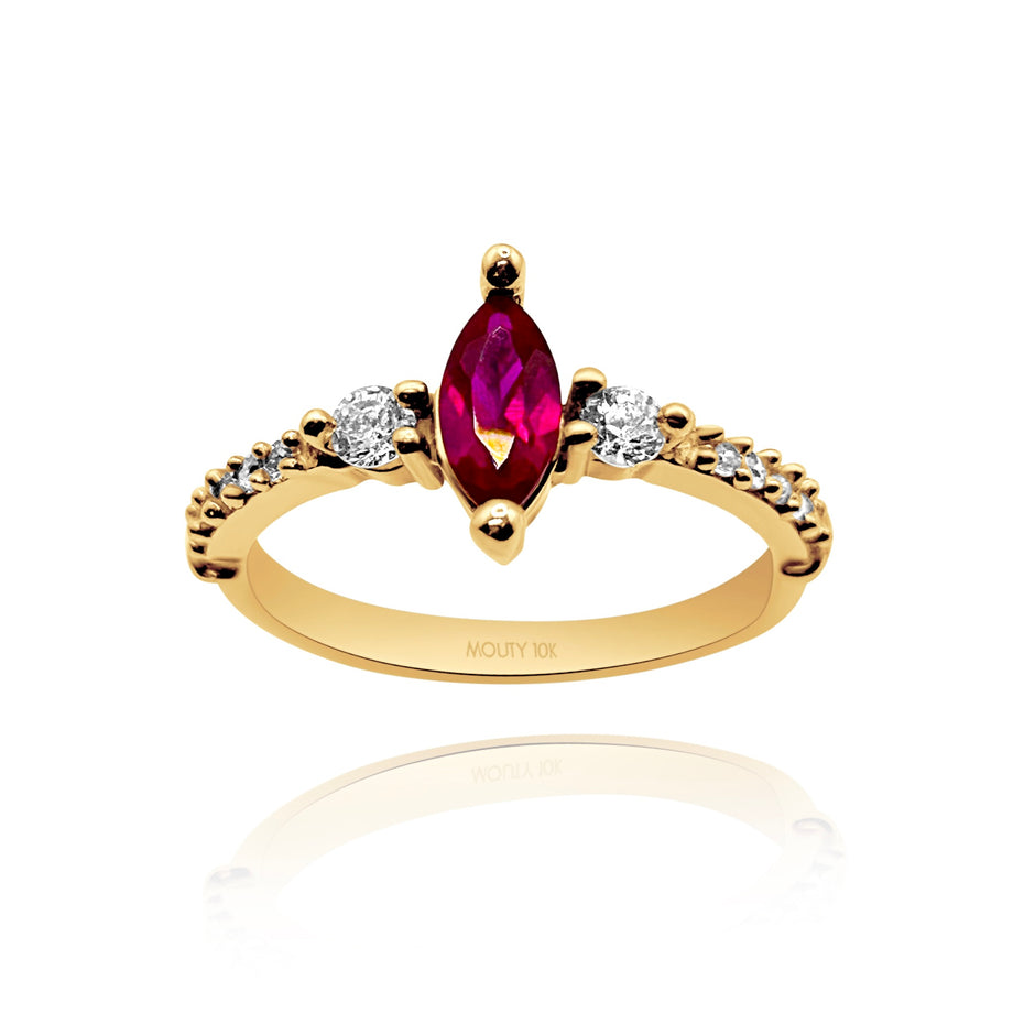 Anillo de compromiso en oro