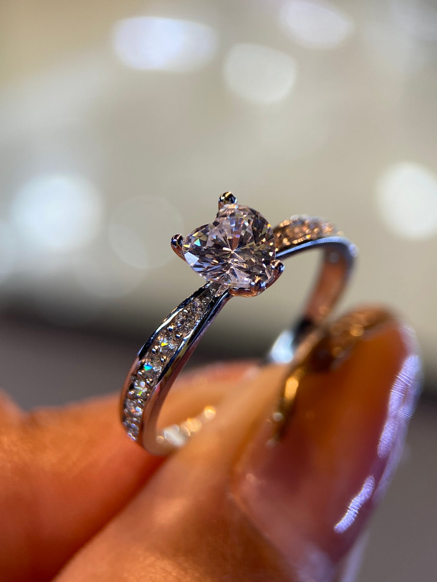 Anillo de compromiso en oro
