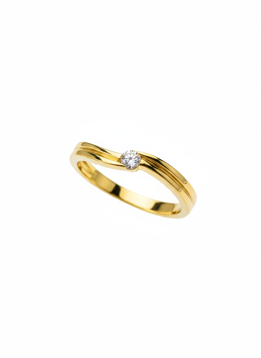 Anillo OF1433 en oro 0.08ct