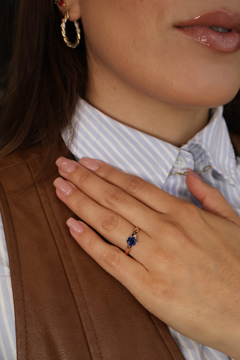 Anillo Eleanor en Oro Zafiro 1.2 ct