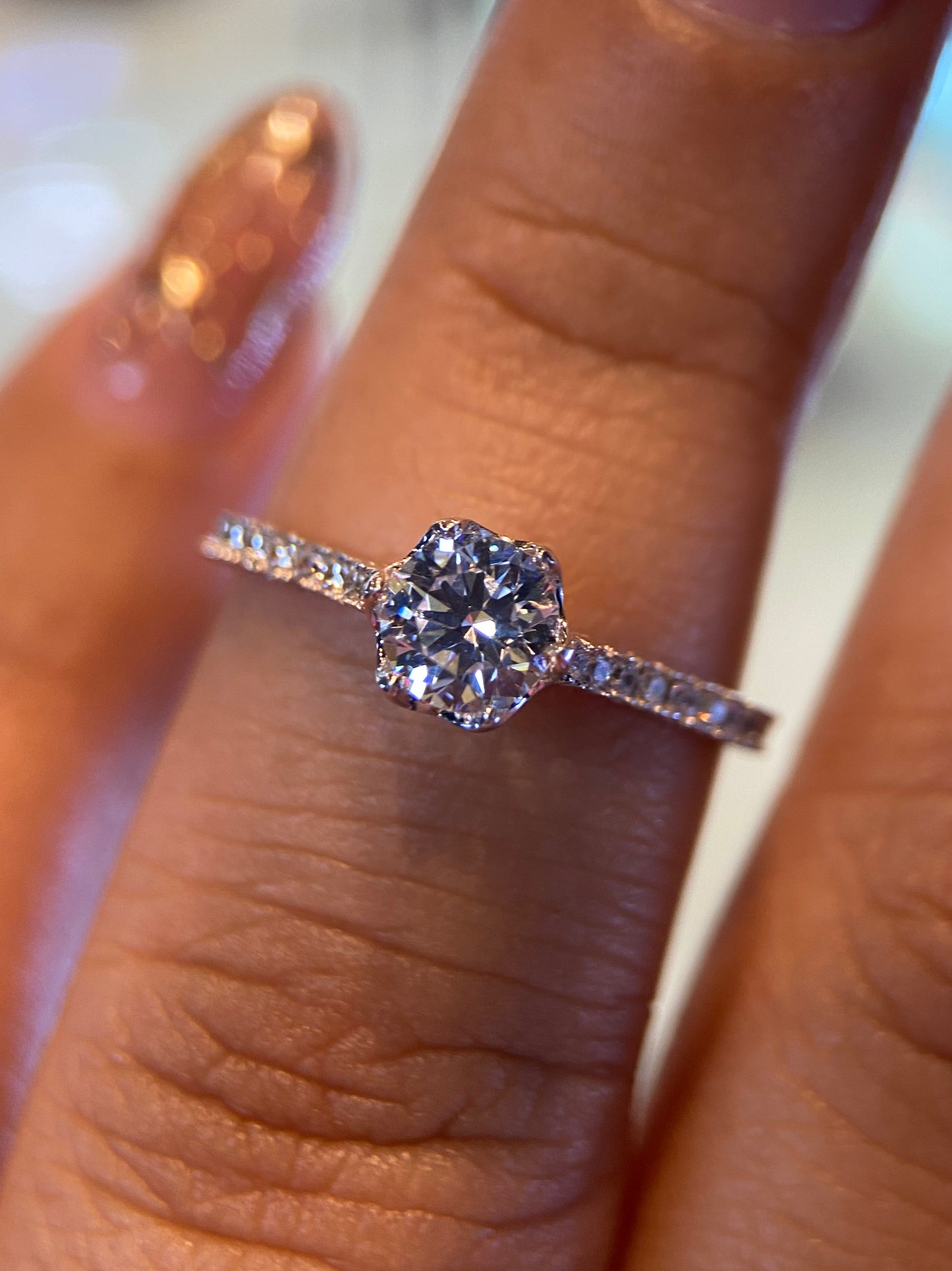 Anillo de compromiso en oro