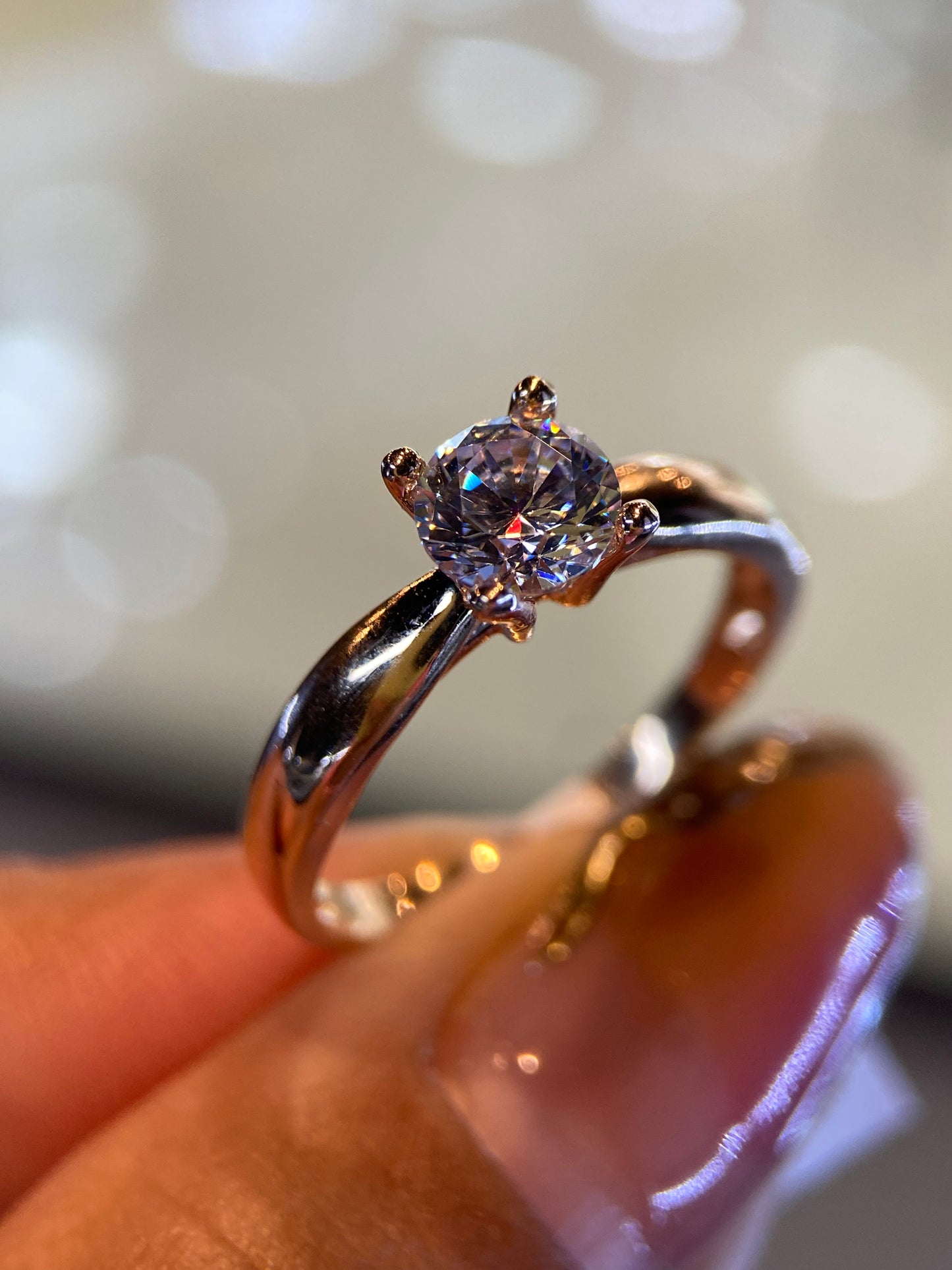 Anillo de compromiso en oro