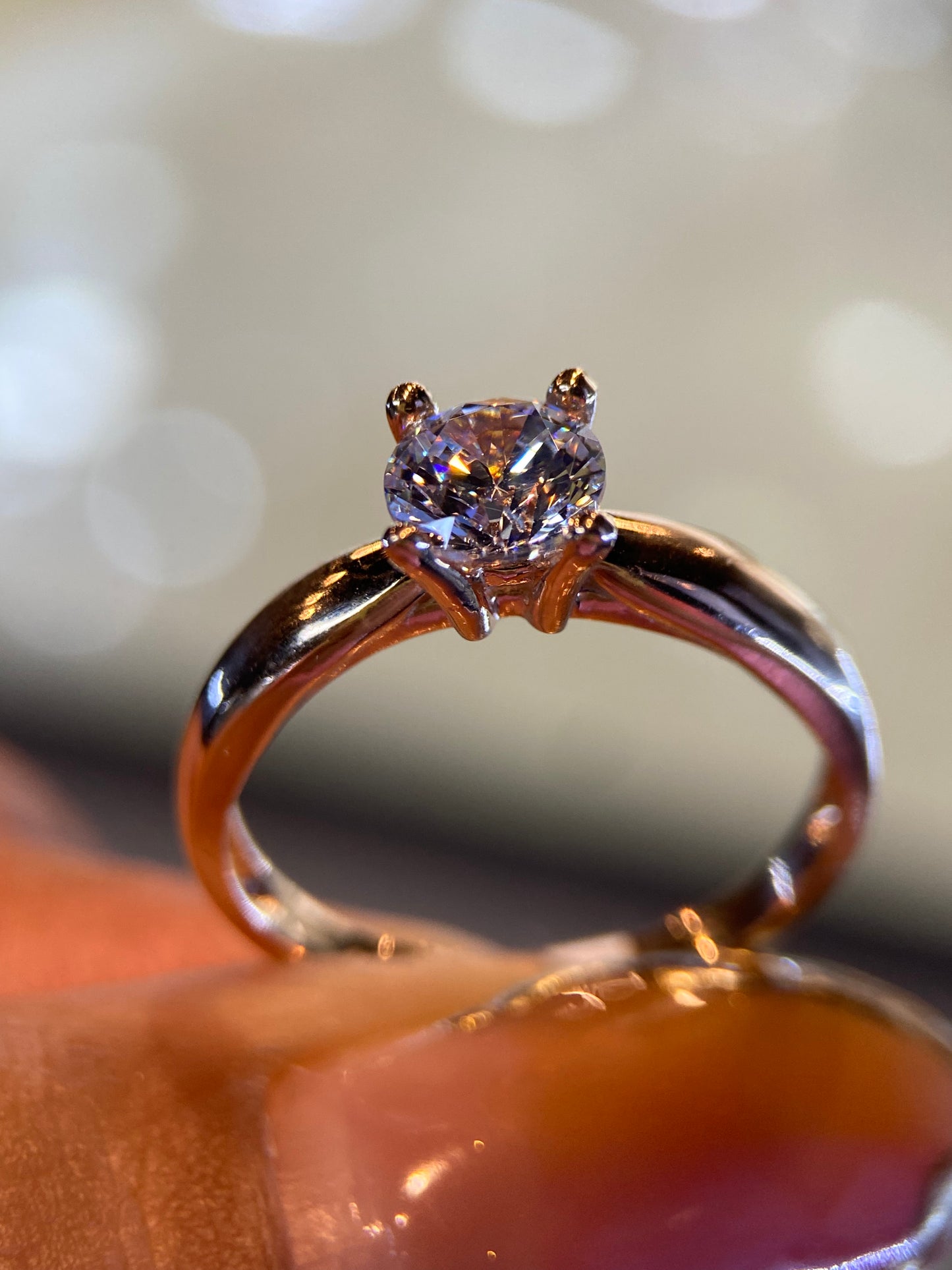 Anillo de compromiso en oro
