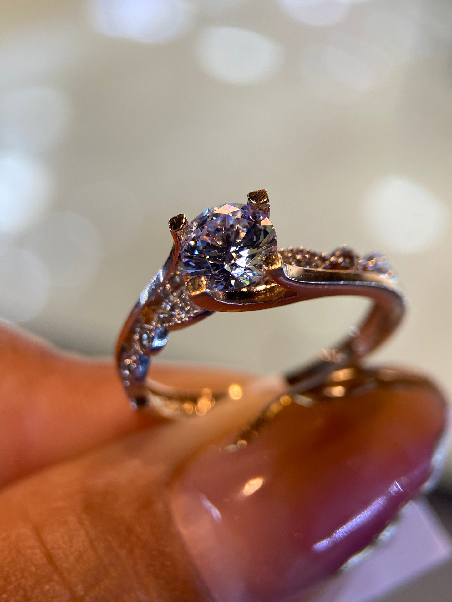 Anillo de compromiso en oro