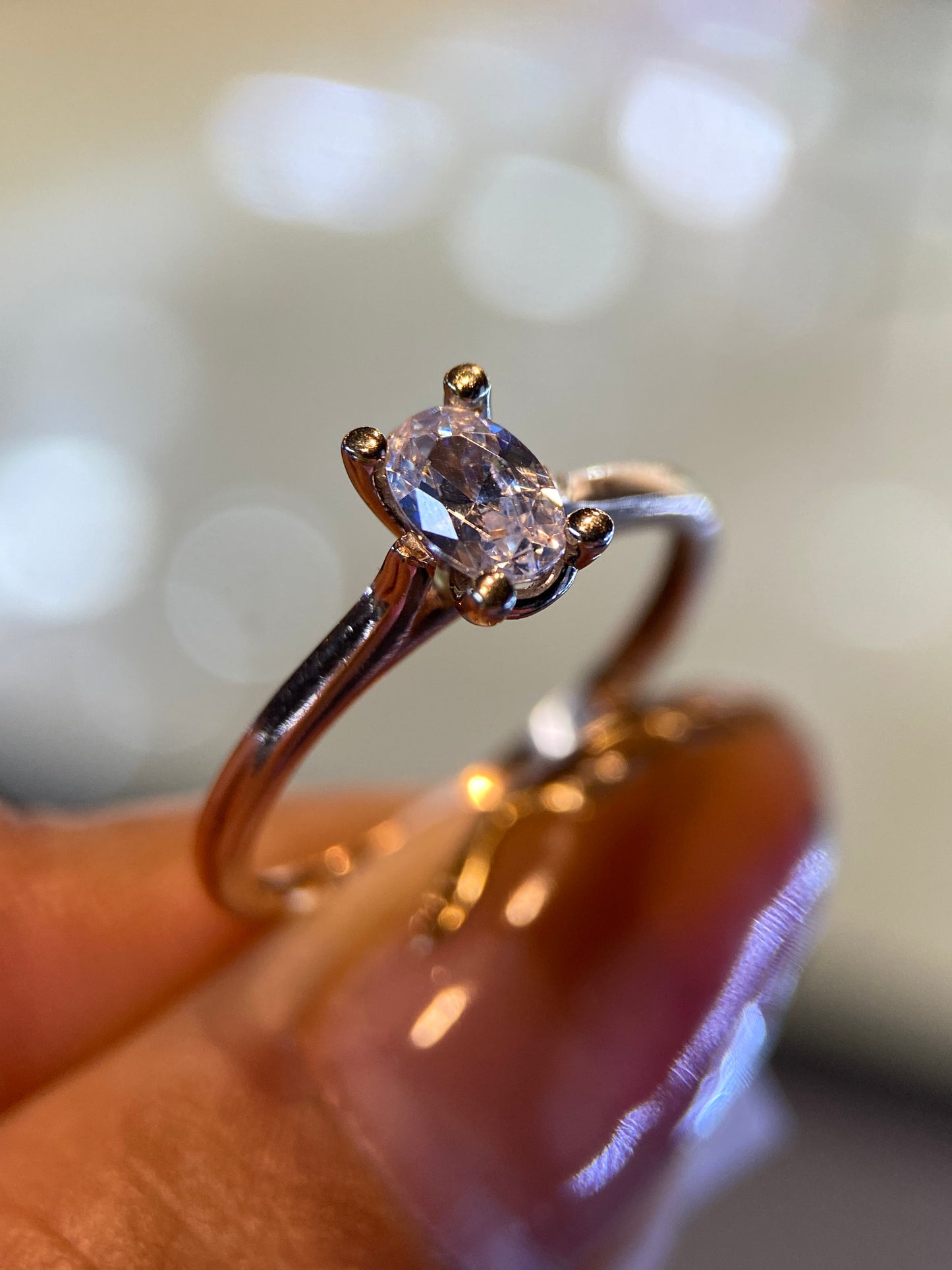 Anillo de compromiso en oro