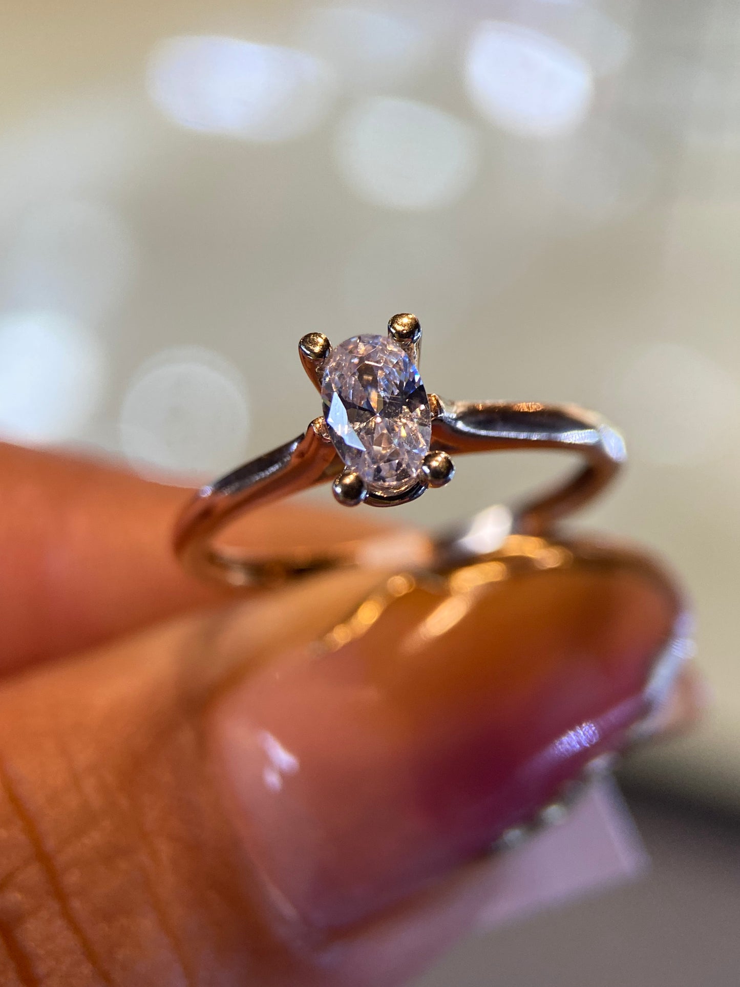 Anillo de compromiso en oro