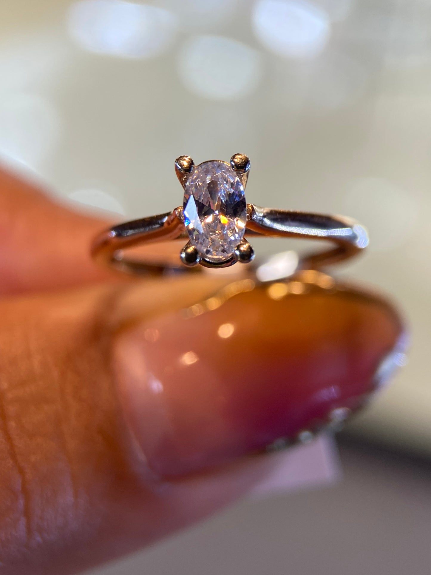 Anillo de compromiso en oro