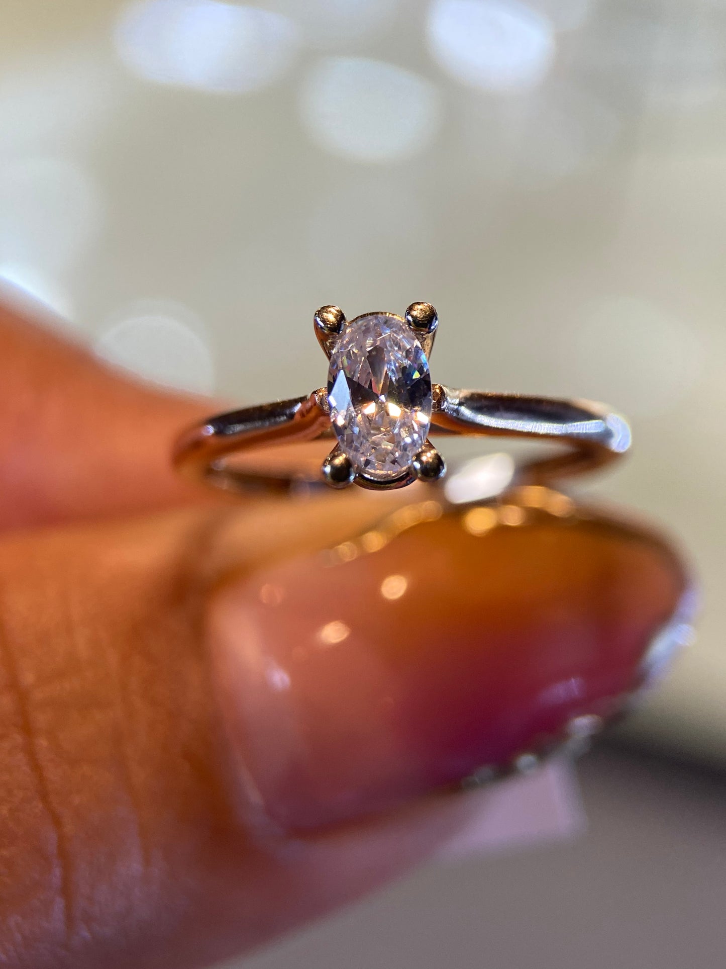Anillo de compromiso en oro