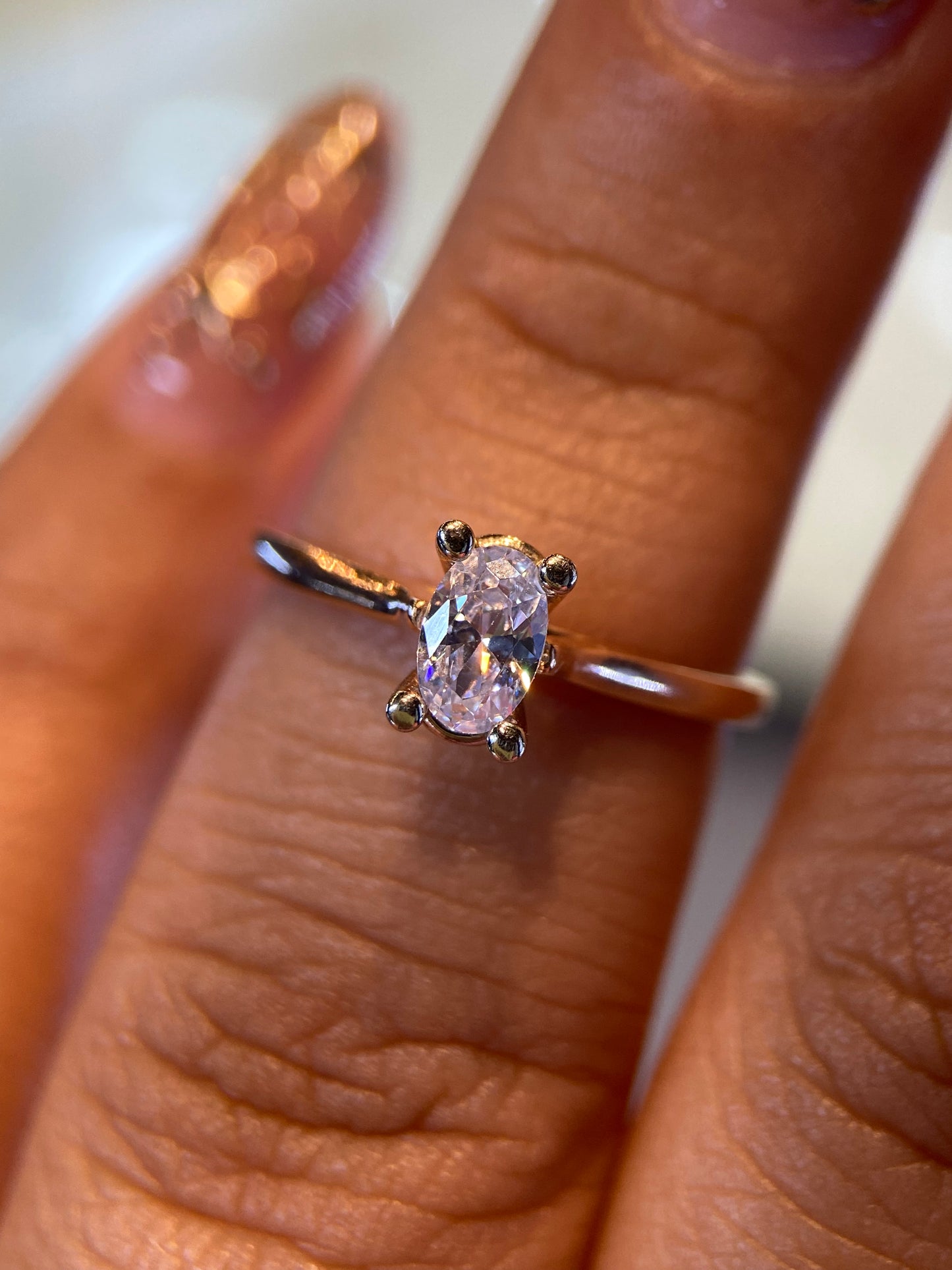 Anillo de compromiso en oro