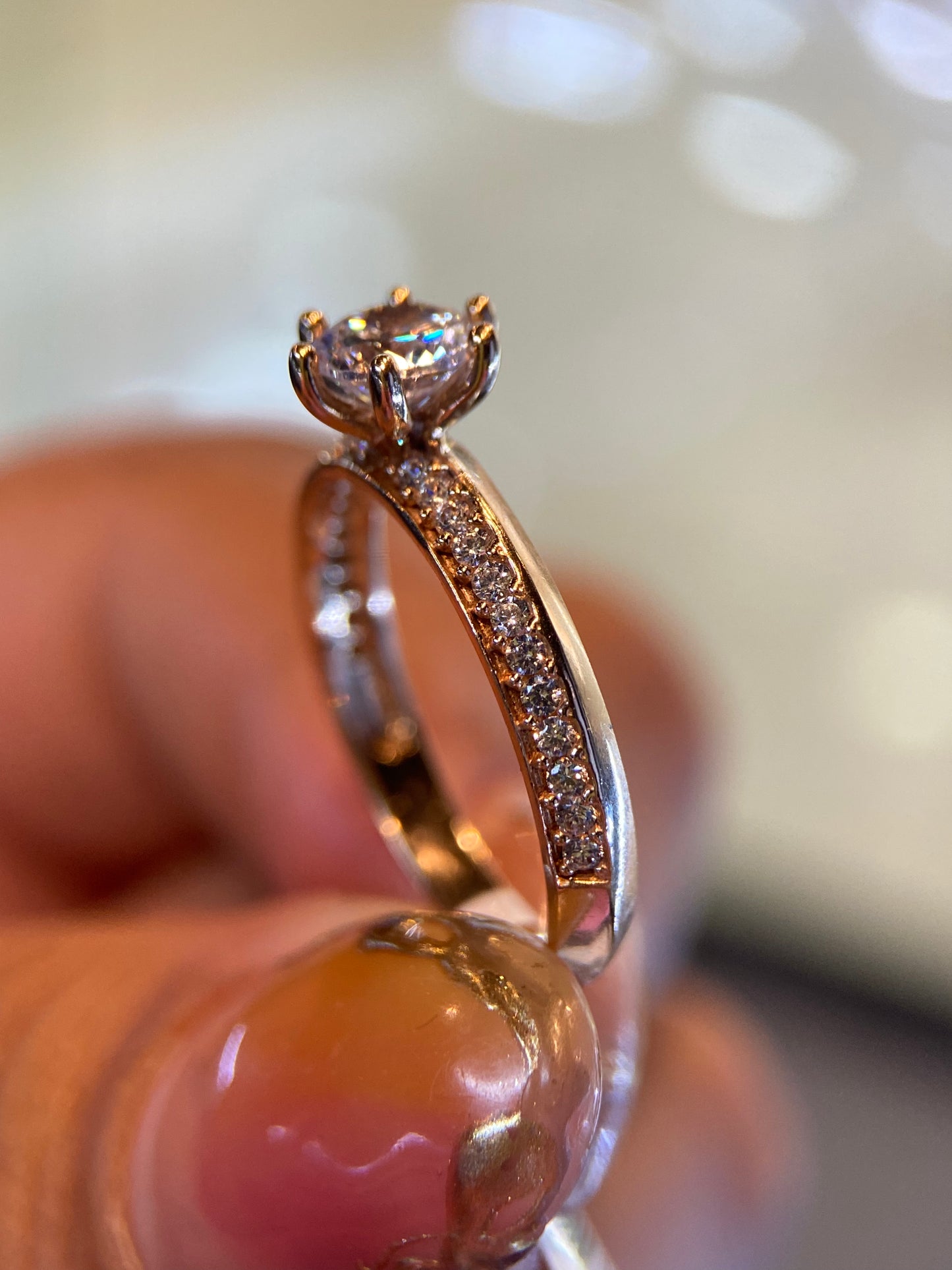 Anillo de compromiso en oro
