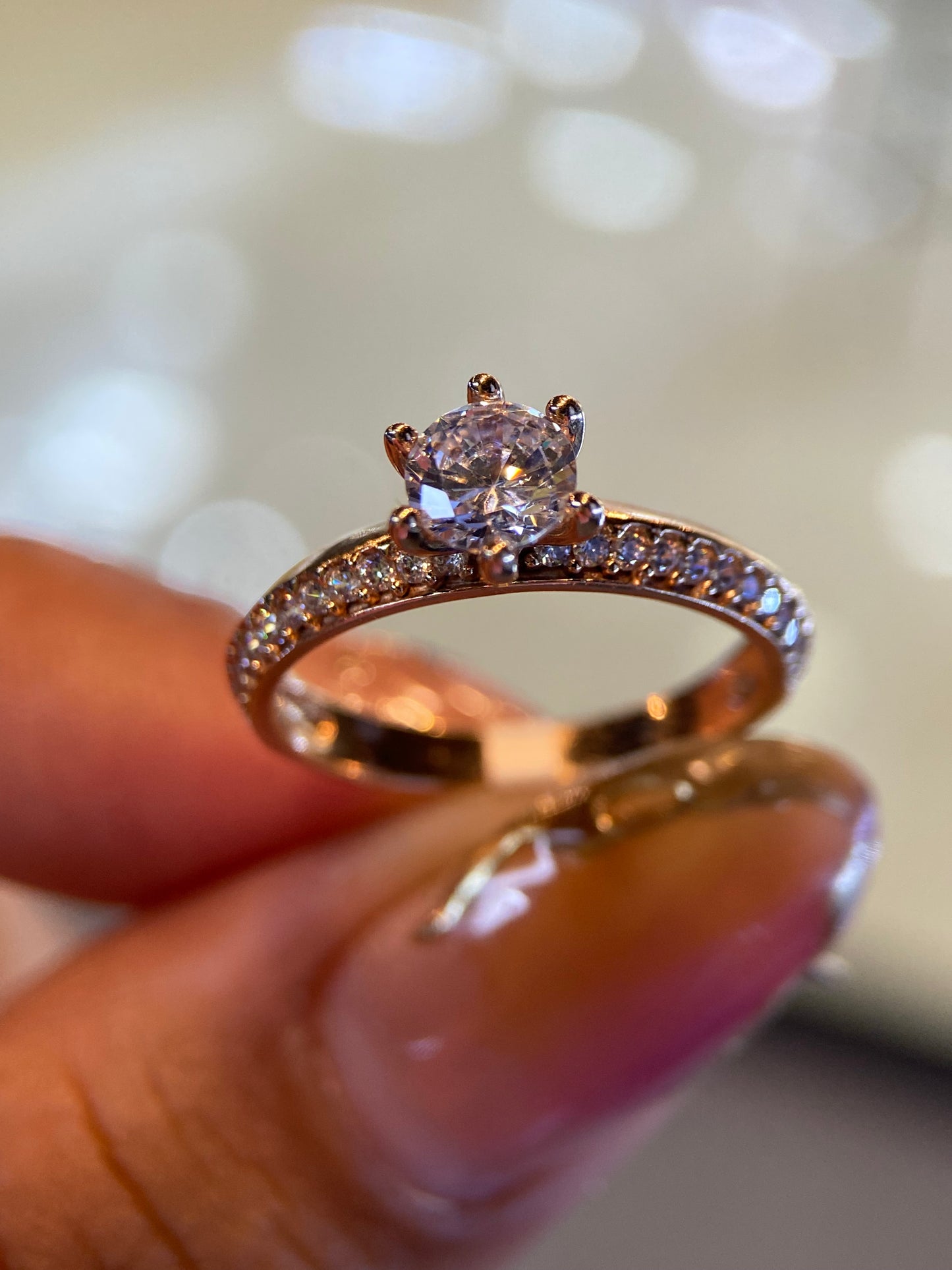 Anillo de compromiso en oro