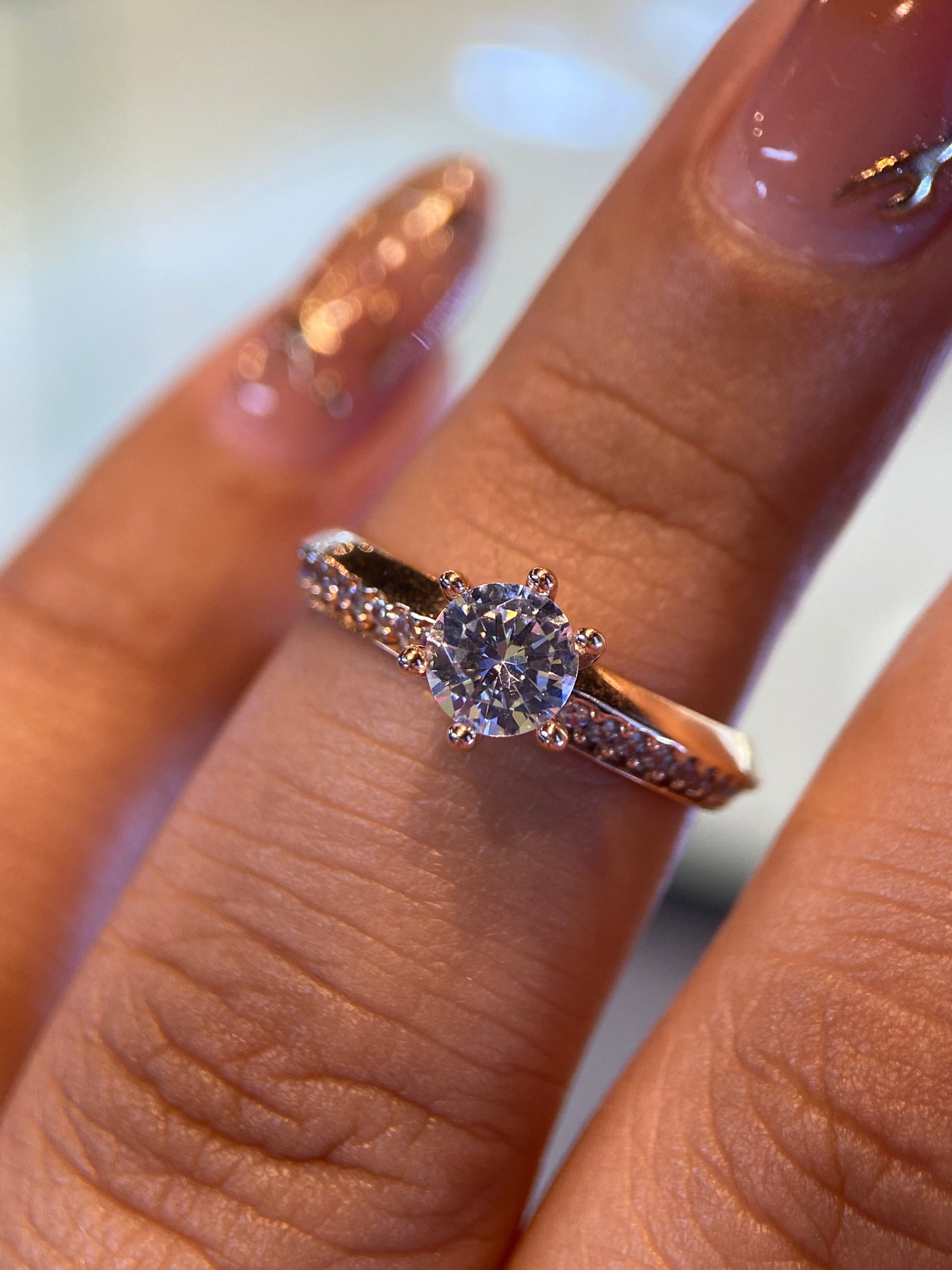 Anillo de compromiso en oro