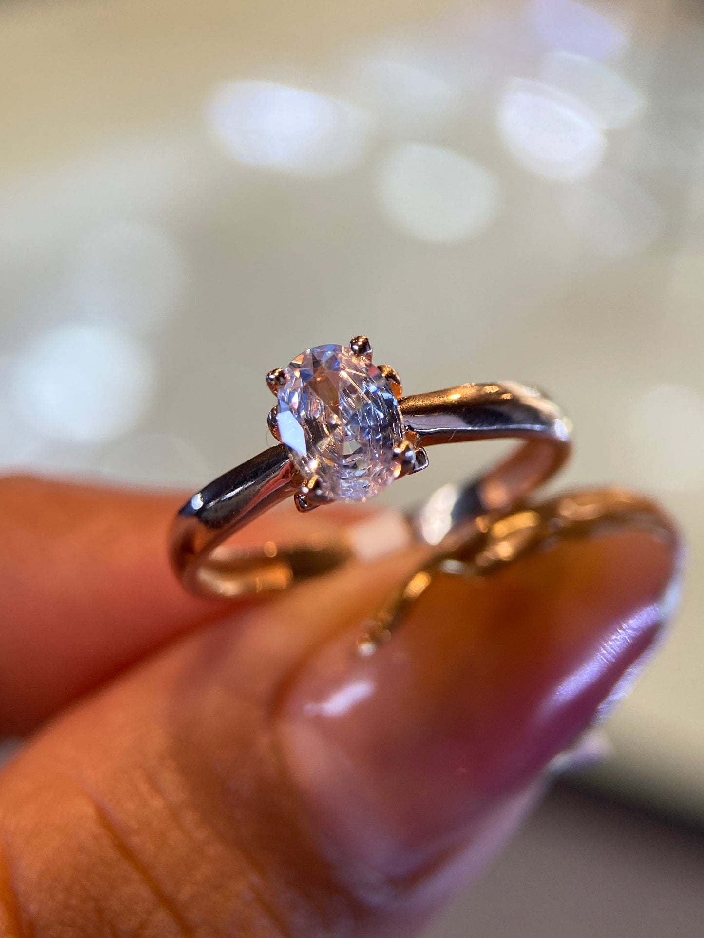 Anillo de compromiso en oro