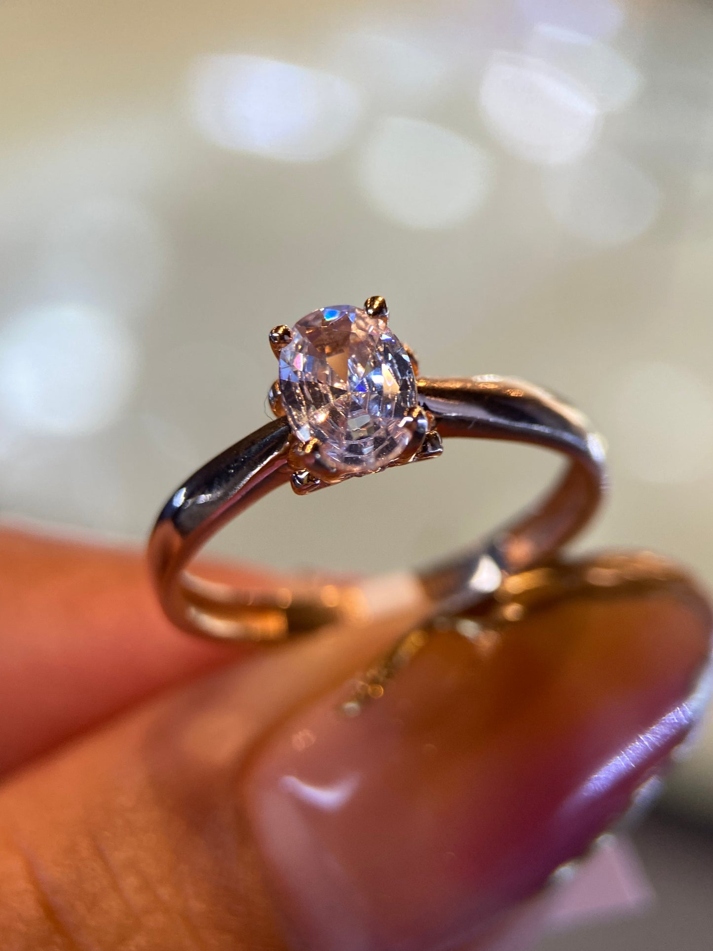 Anillo de compromiso en oro