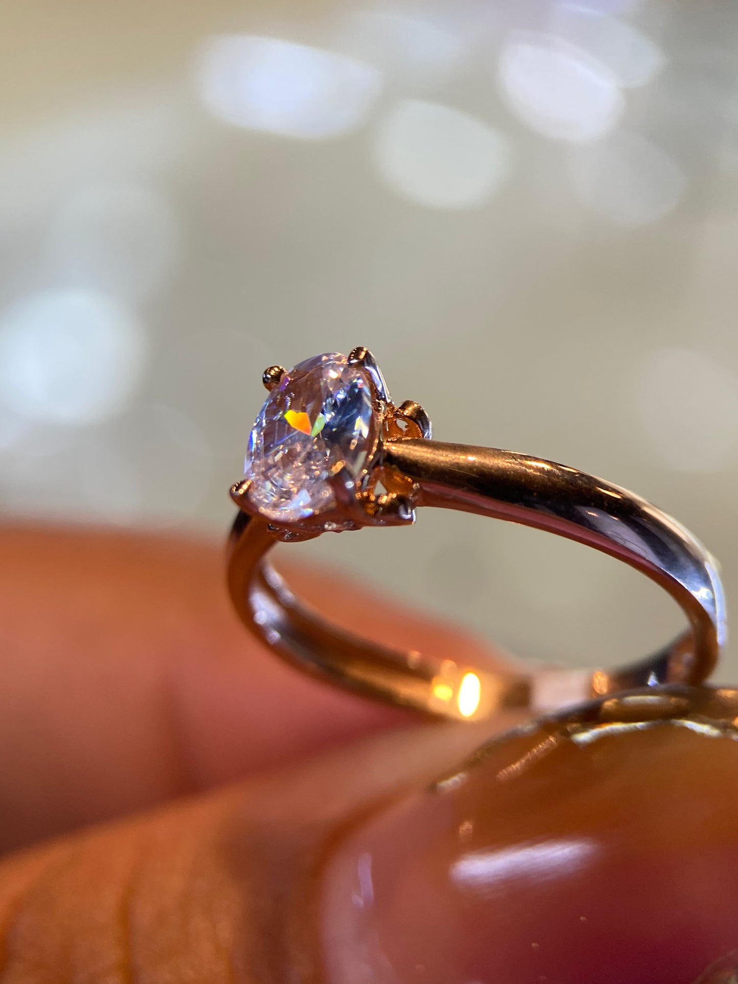 Anillo de compromiso en oro