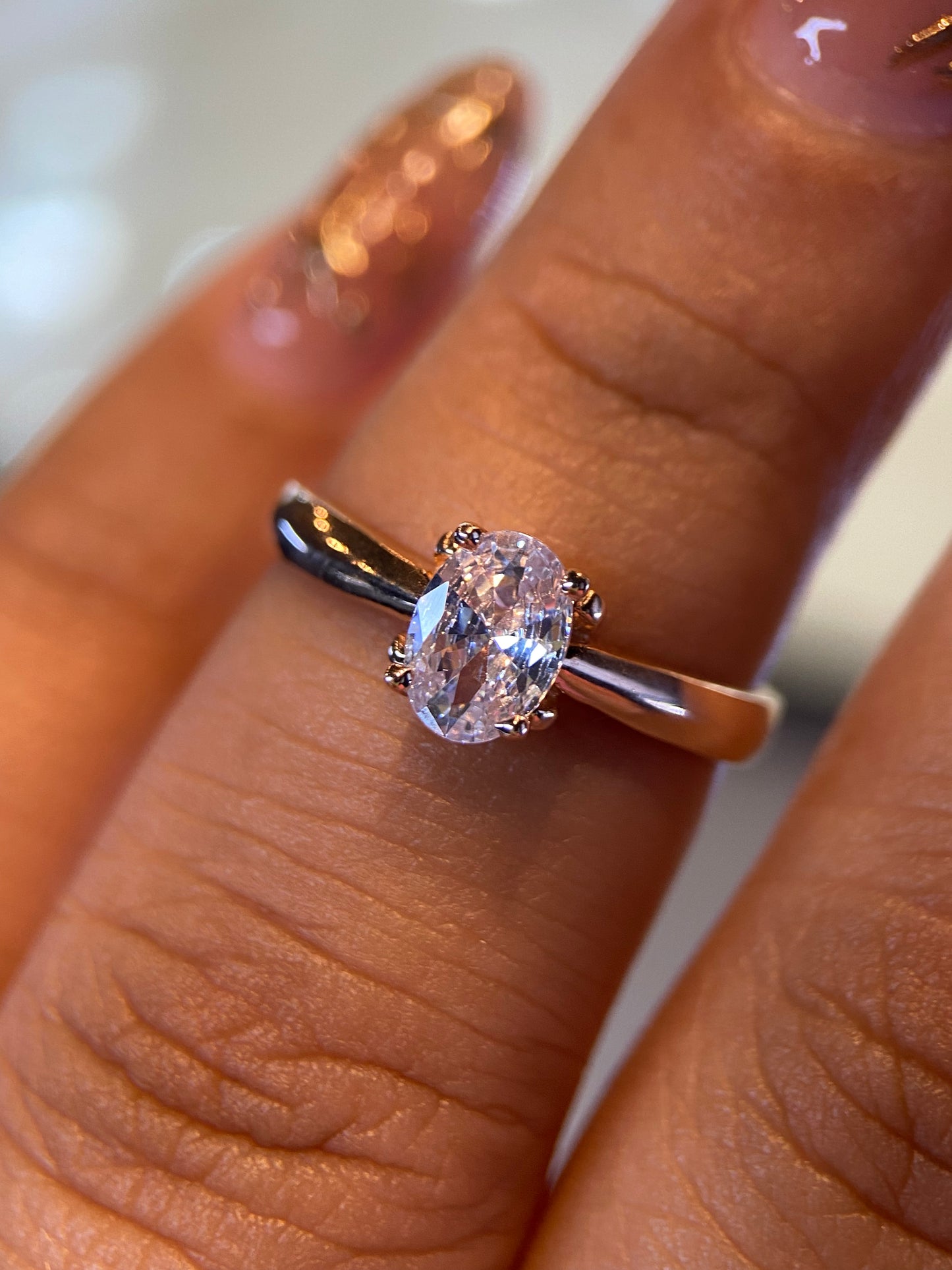 Anillo de compromiso en oro