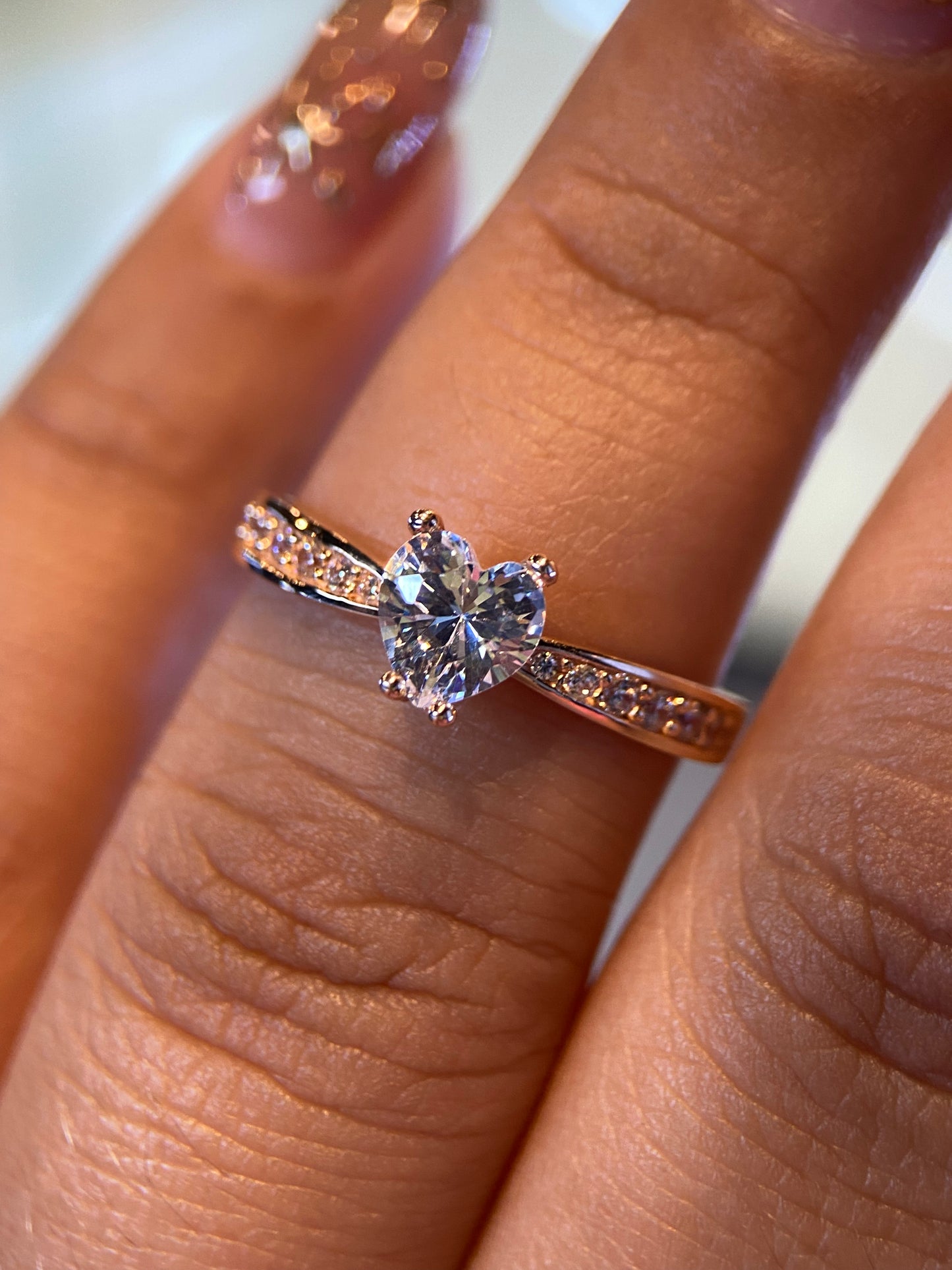 Anillo de compromiso en oro