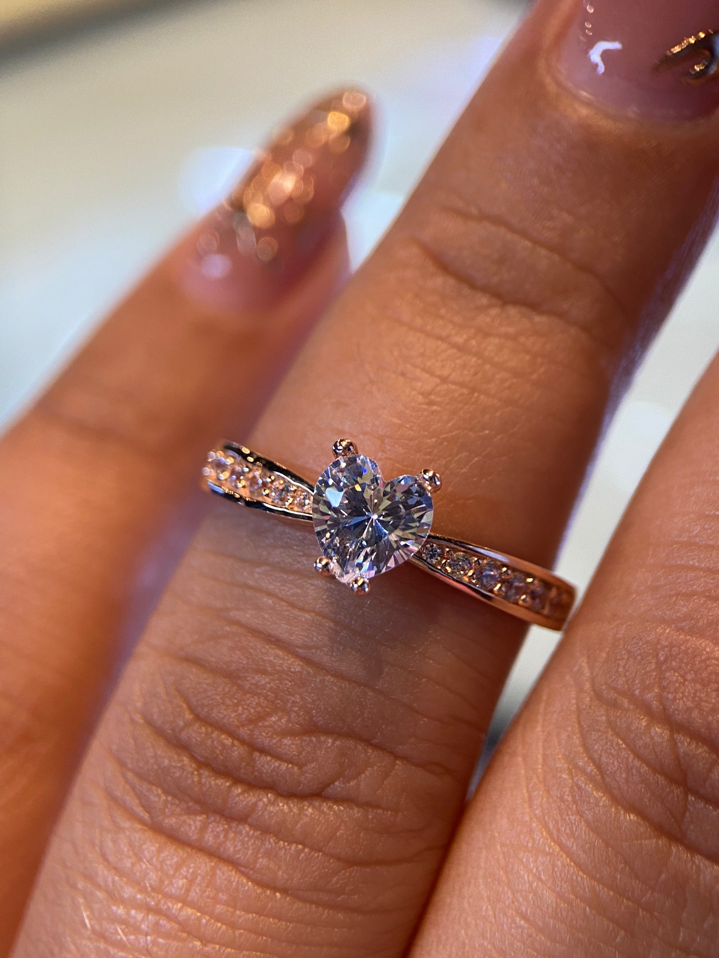 Anillo de compromiso en oro