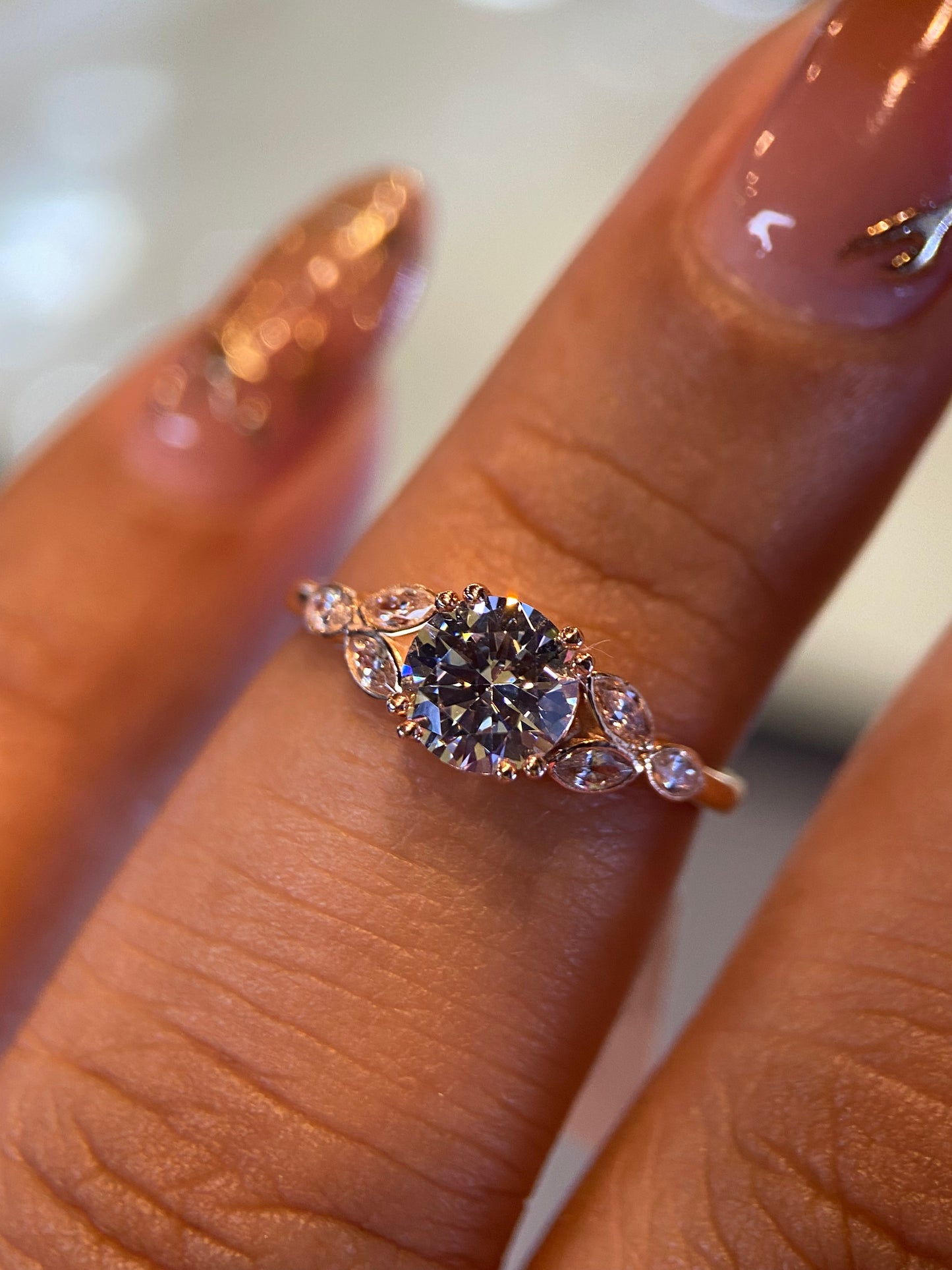Anillo de compromiso en oro