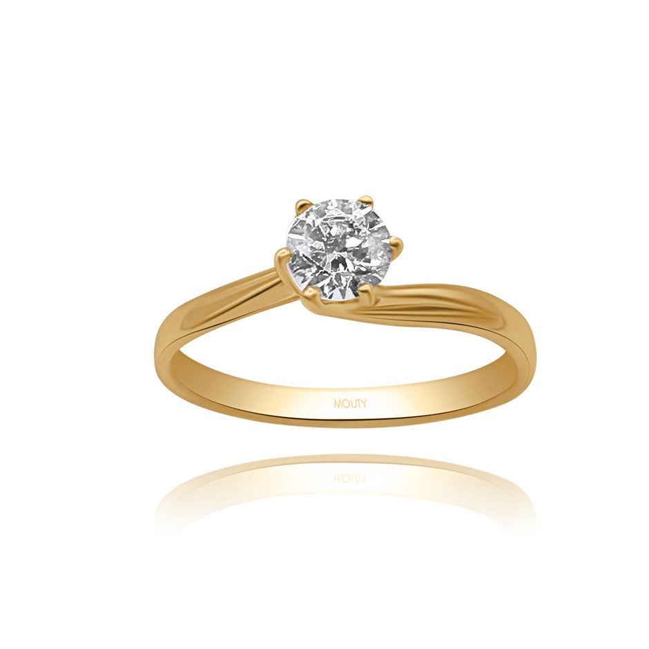Anillo de compromiso en oro