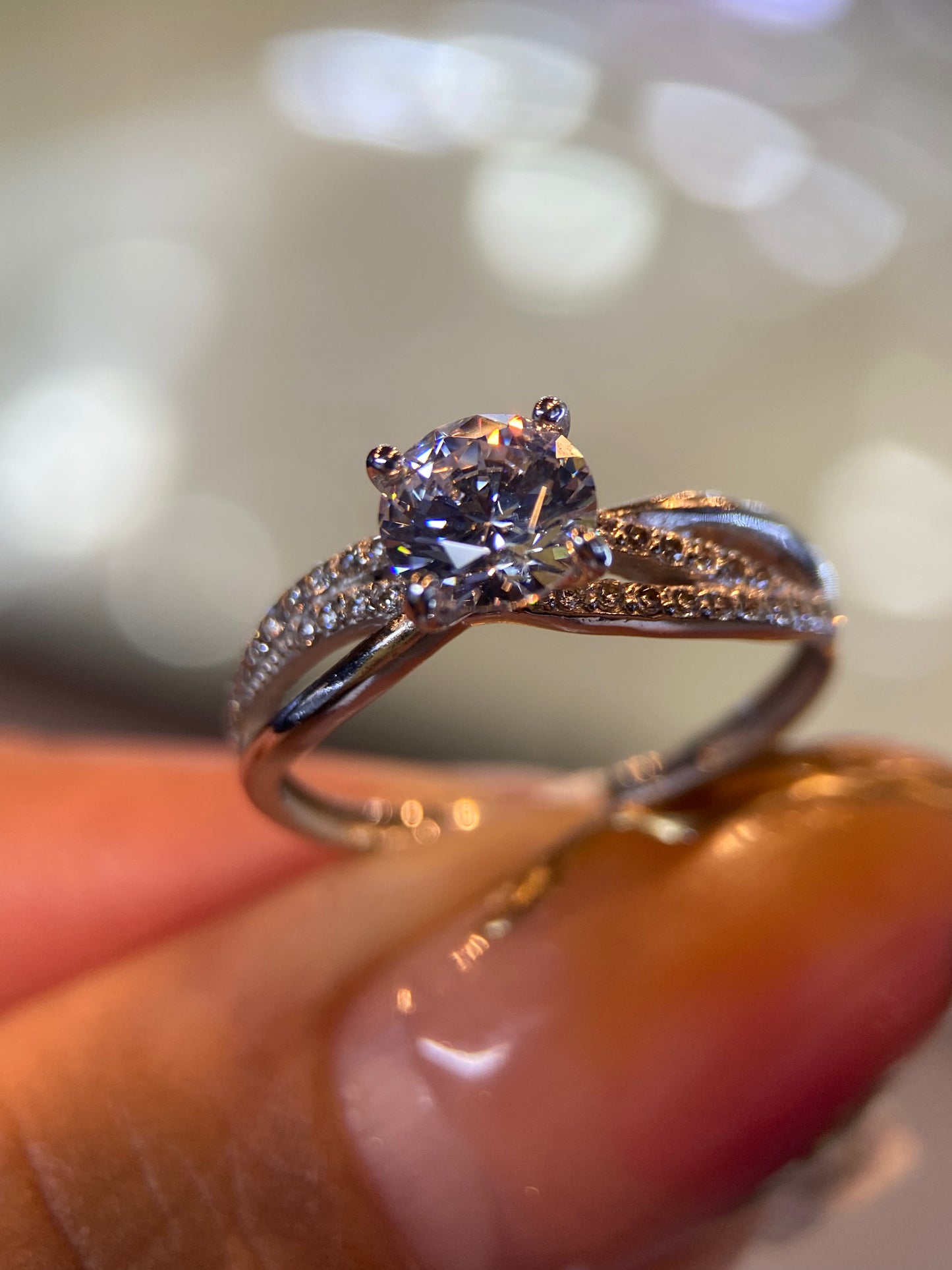 Anillo de compromiso en oro