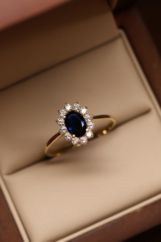 Anillo en Oro Amarillo 14k con Circonia Mod. 15881