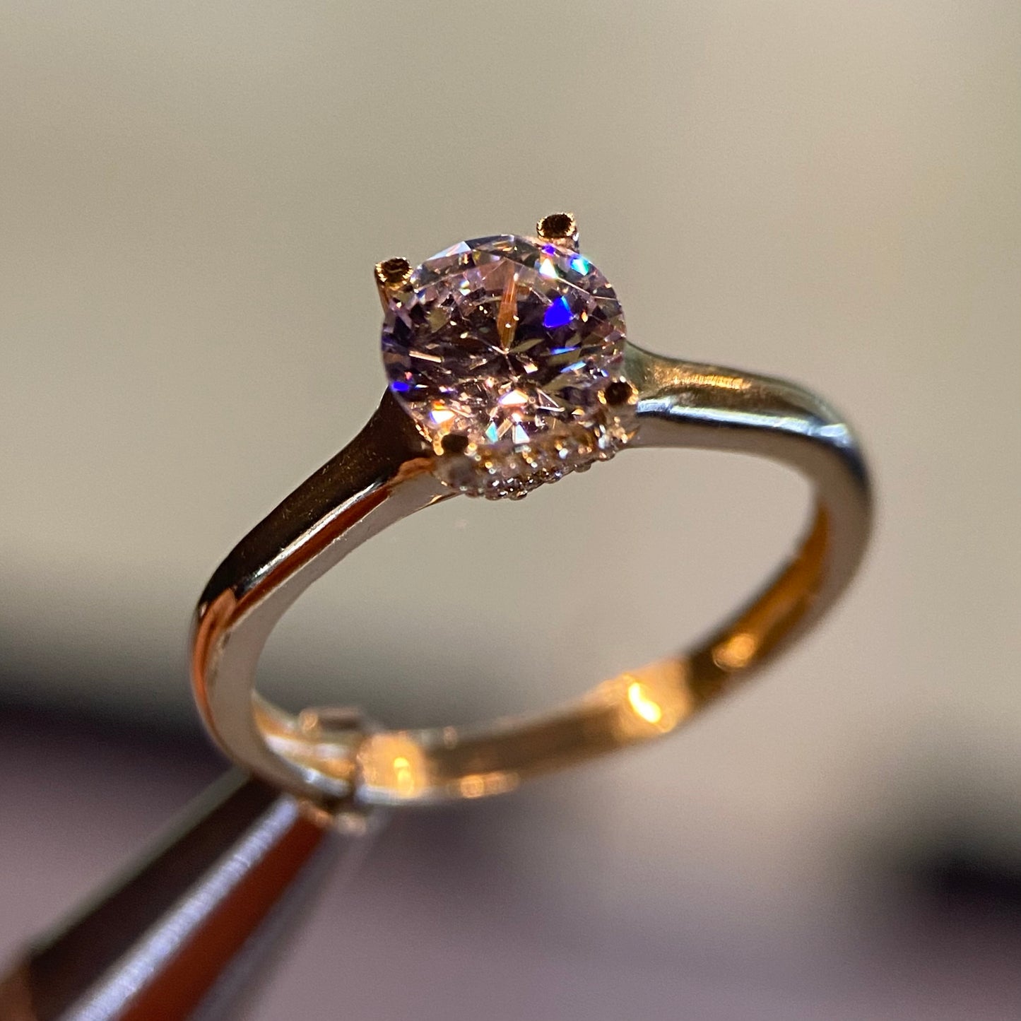 Anillo de compromiso en oro