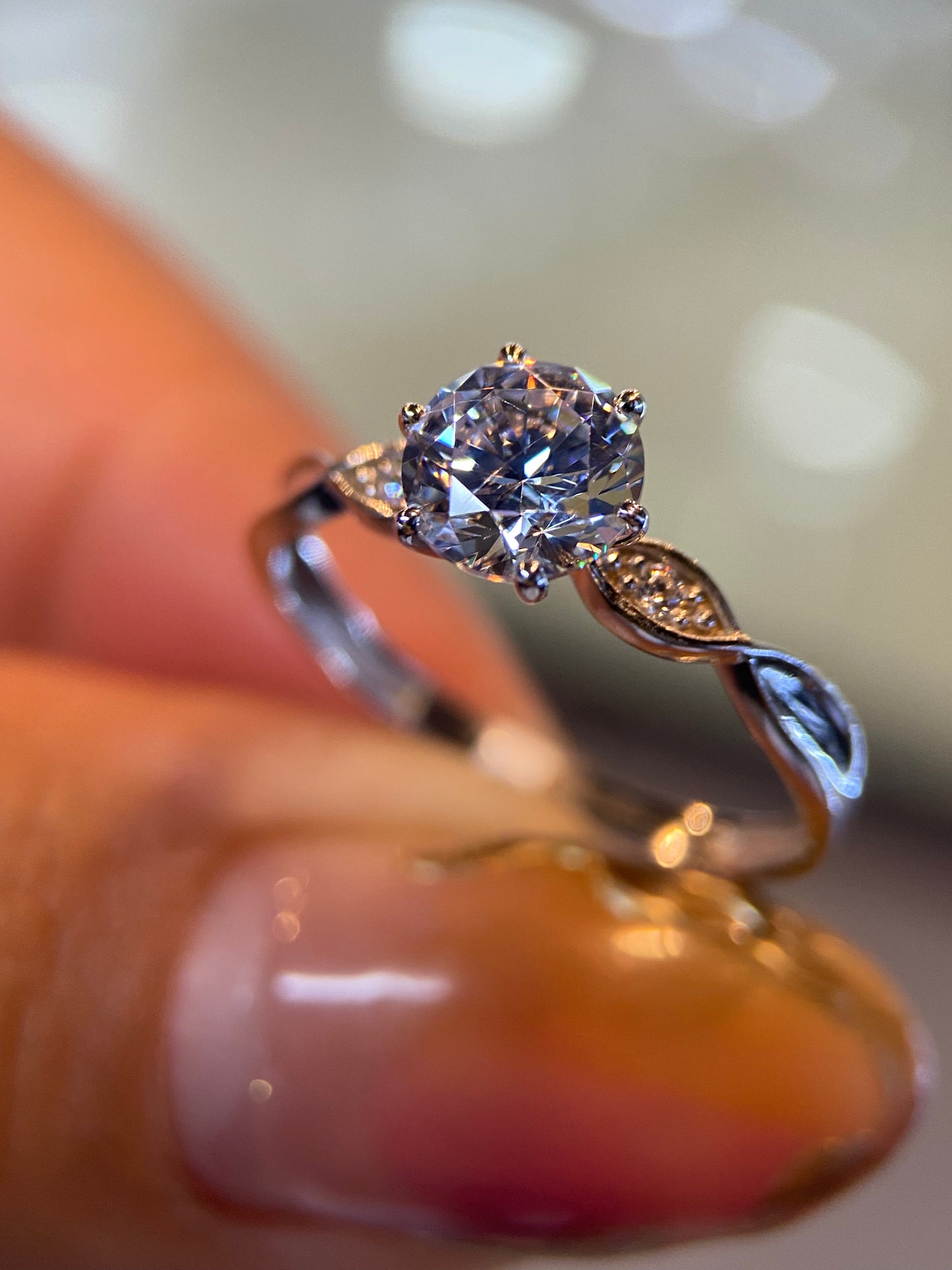 Anillo de compromiso en oro