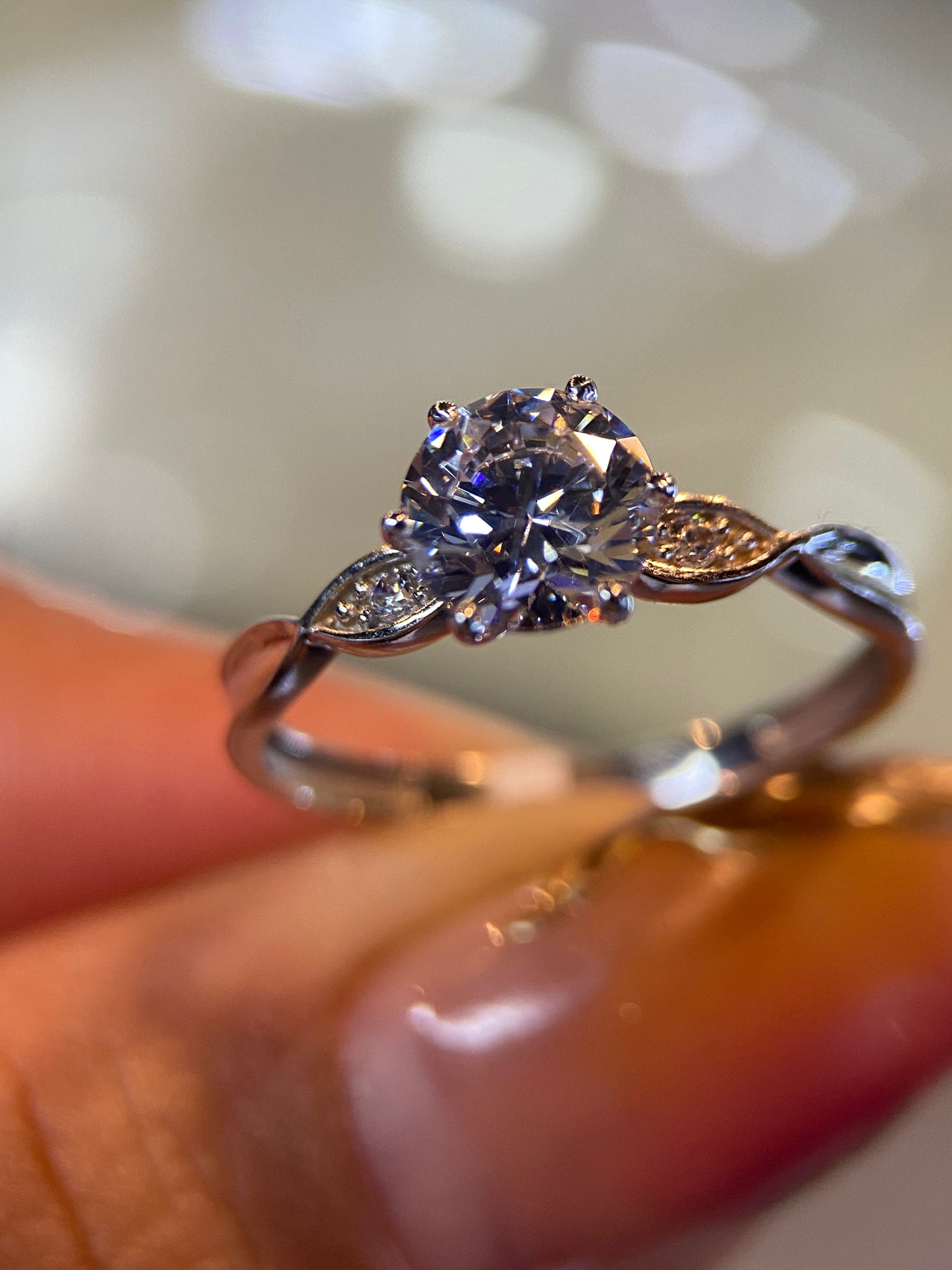 Anillo de compromiso en oro
