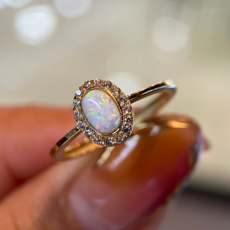 Anillo de compromiso en oro