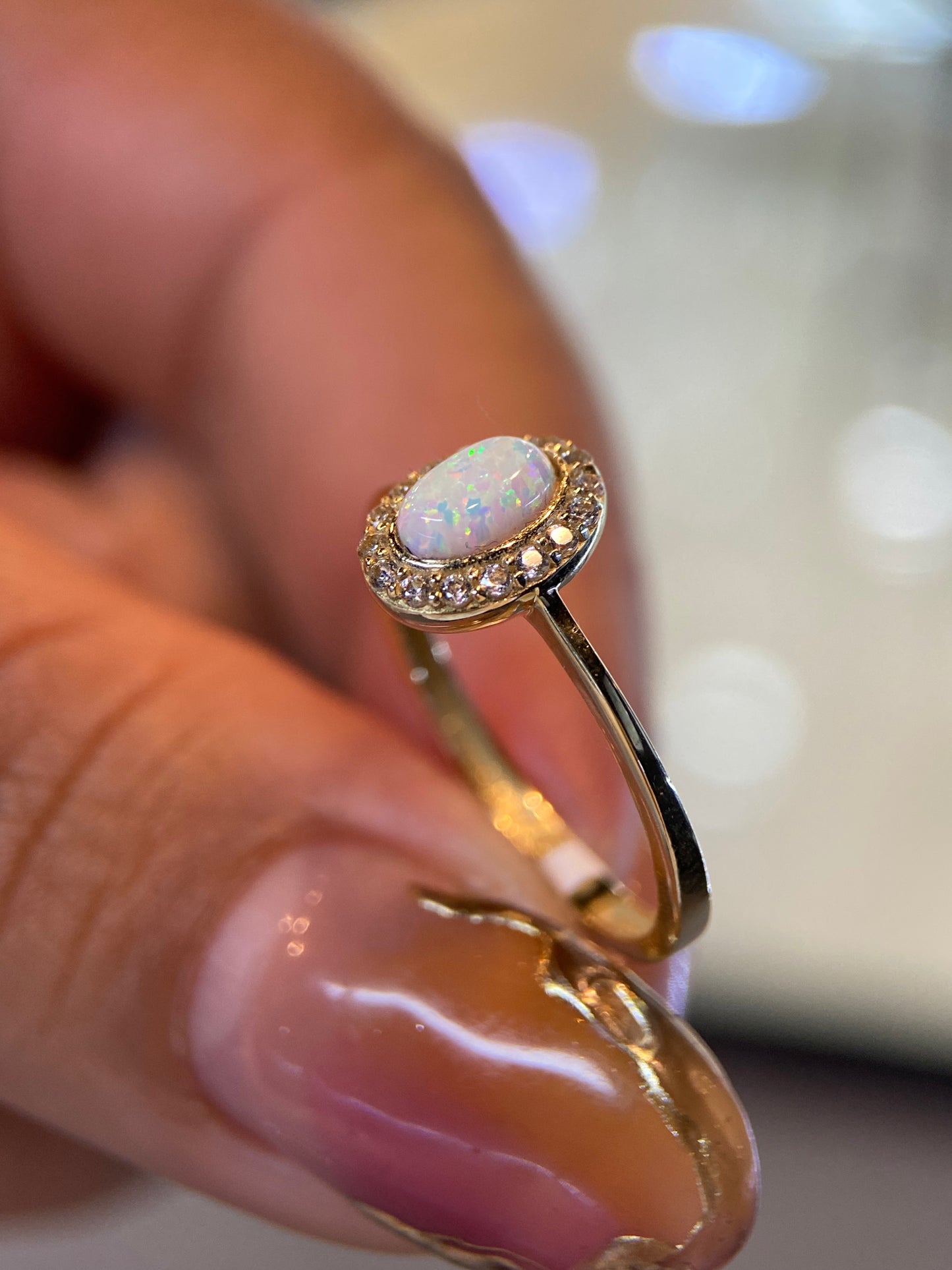 Anillo de compromiso en oro