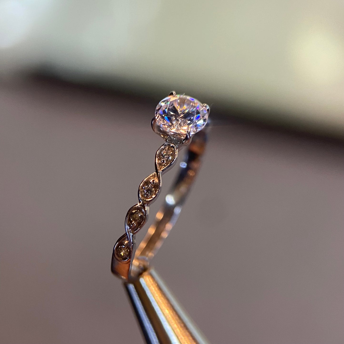 Anillo de compromiso en oro