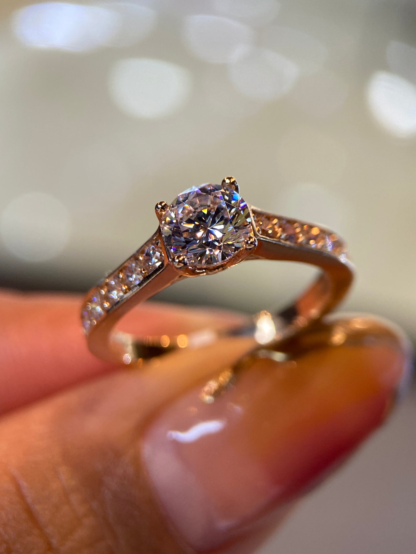 Anillo de compromiso en oro