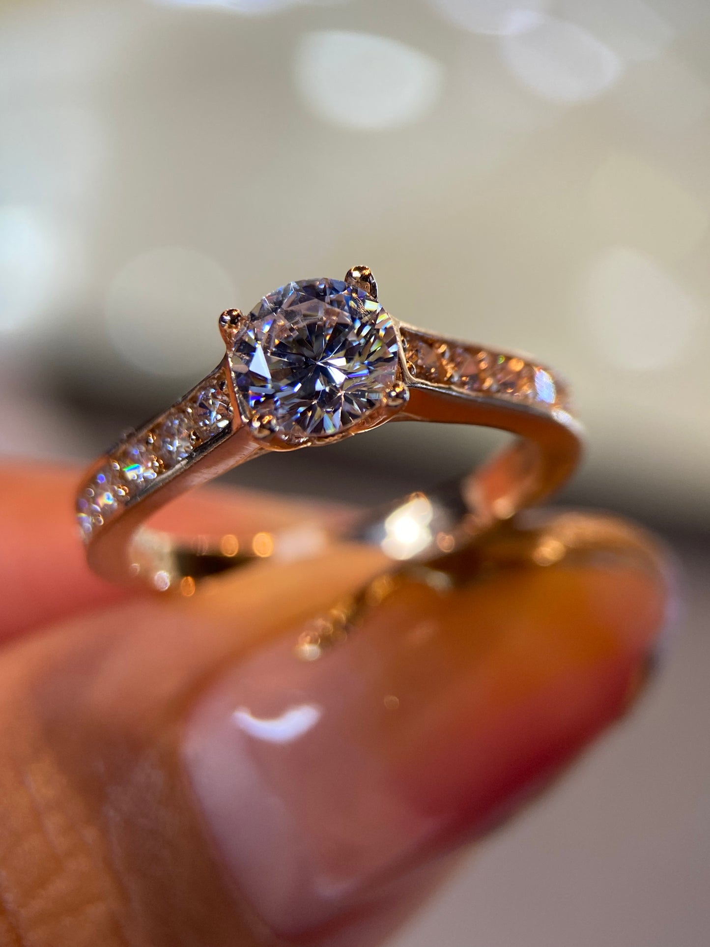 Anillo de compromiso en oro