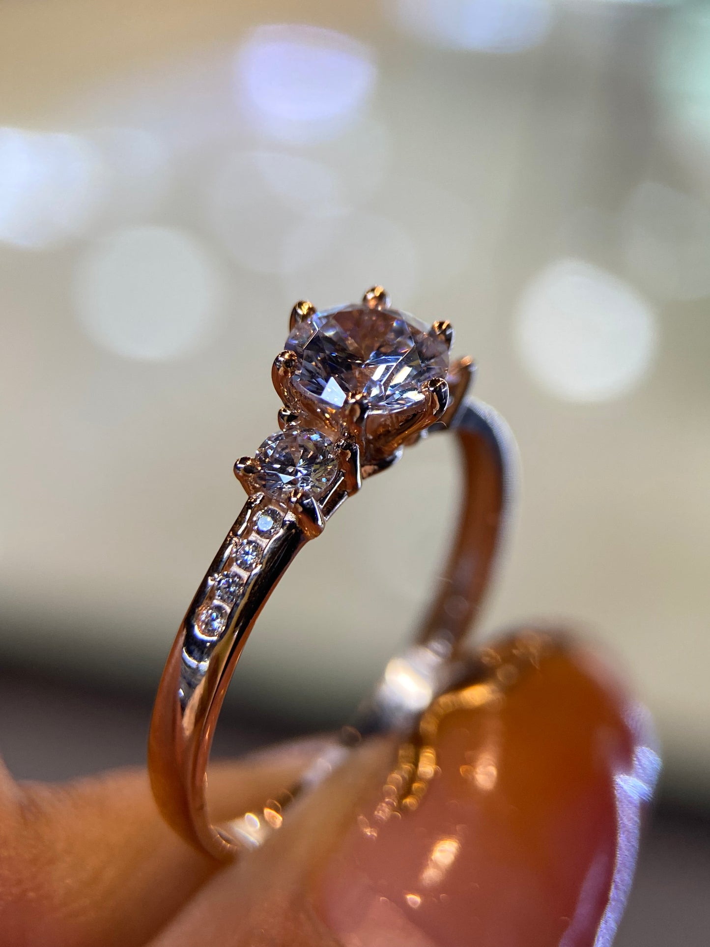 Anillo de compromiso en oro