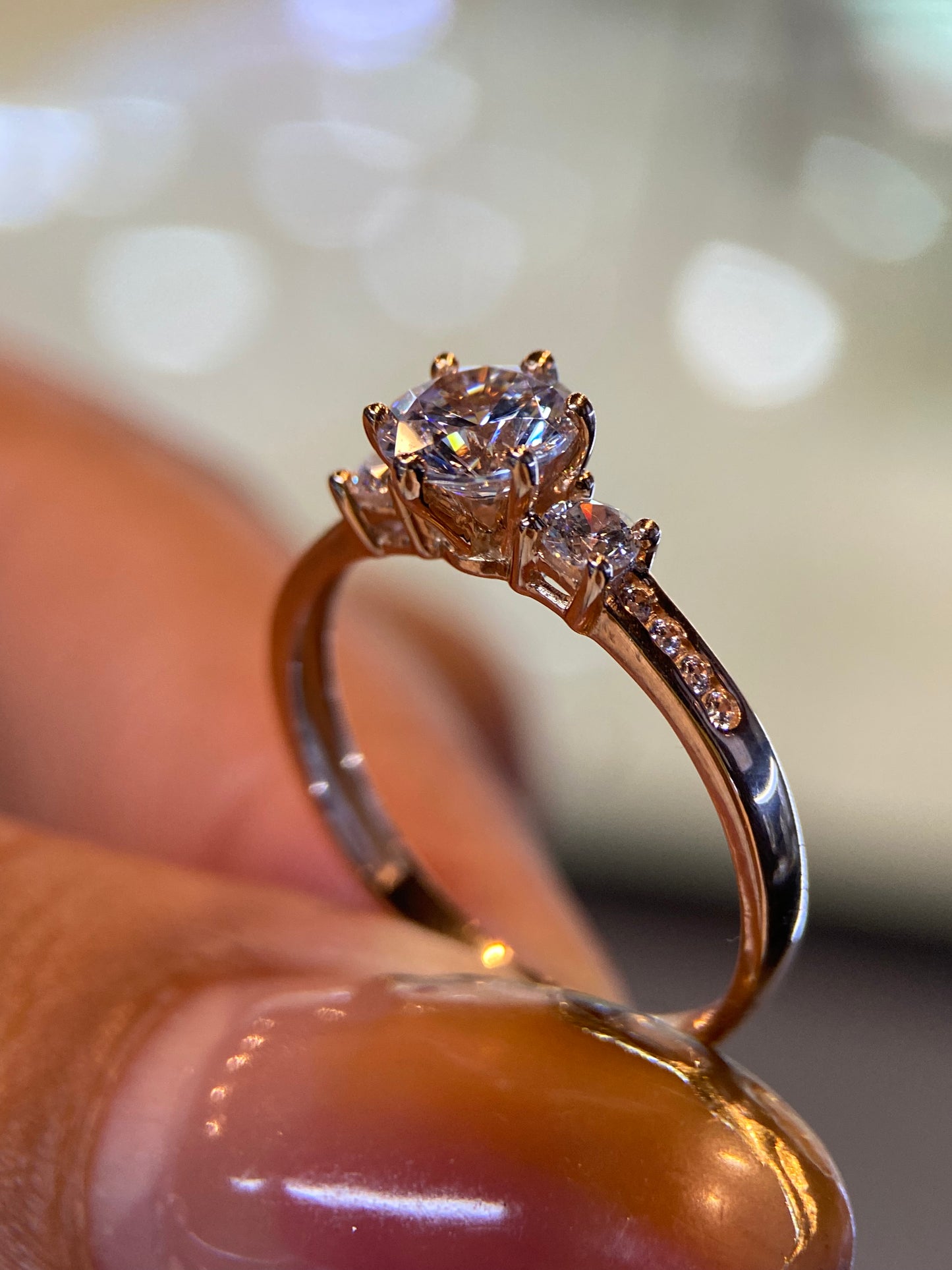 Anillo de compromiso en oro
