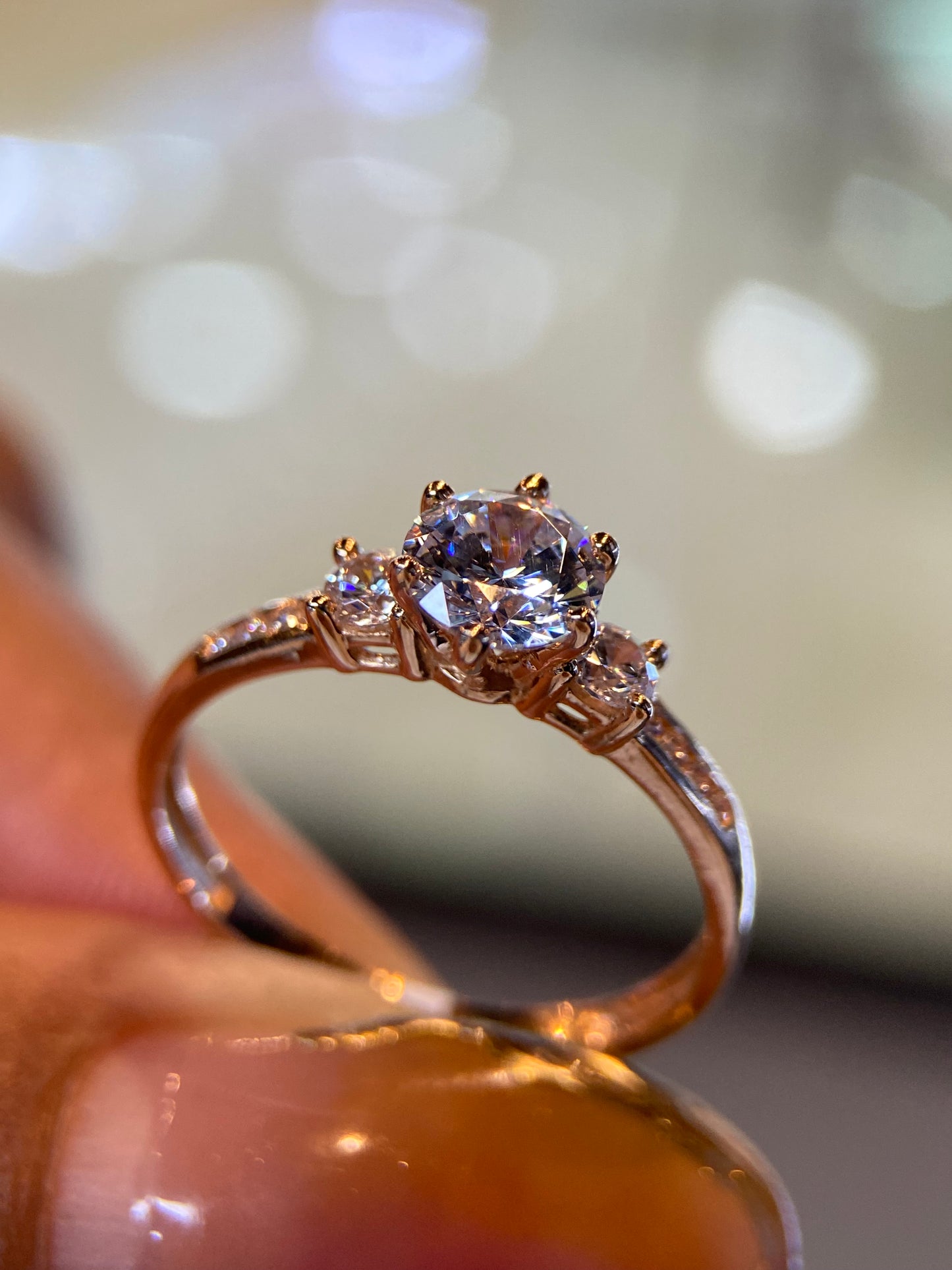 Anillo de compromiso en oro