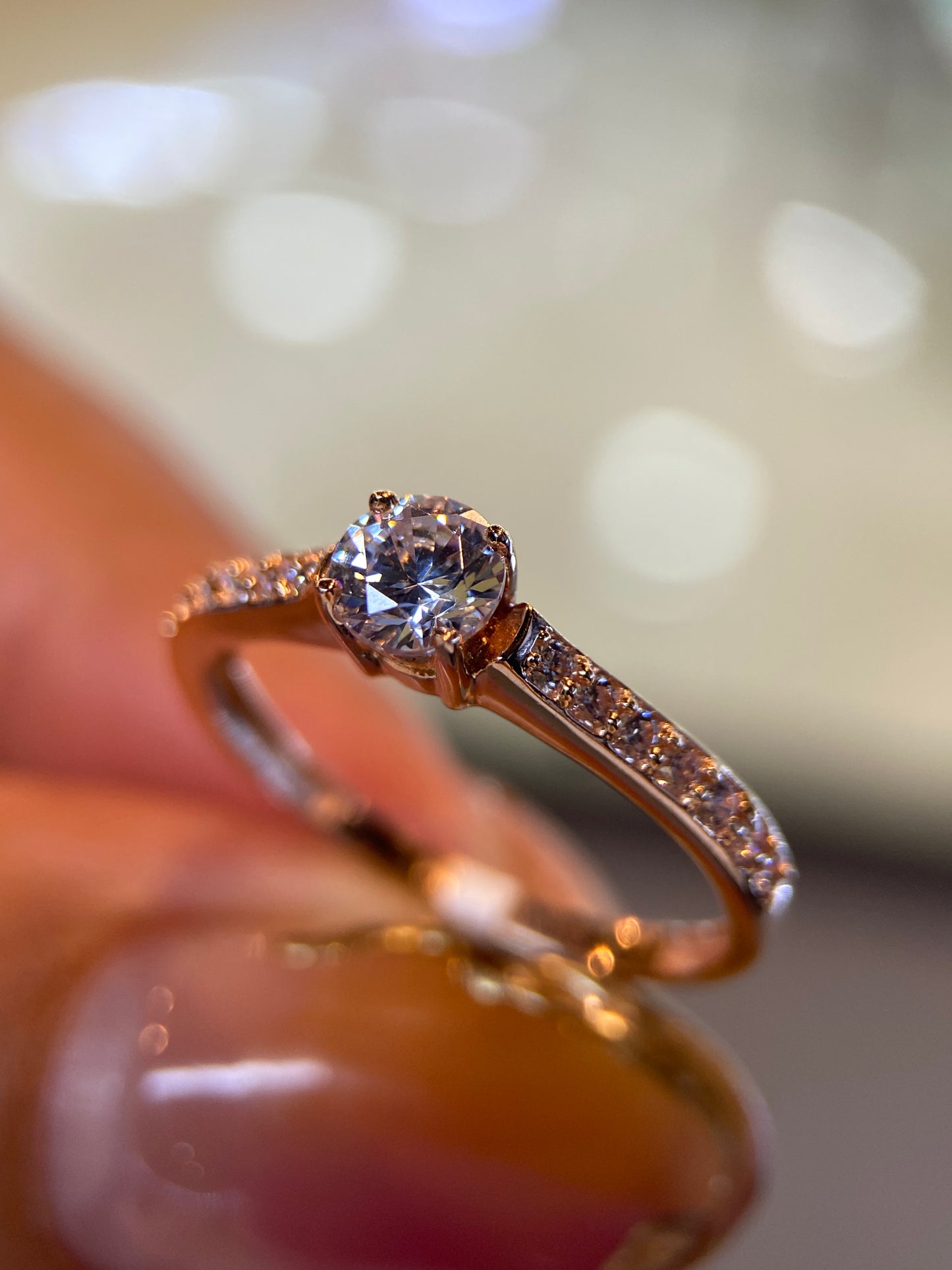Anillo de compromiso en oro