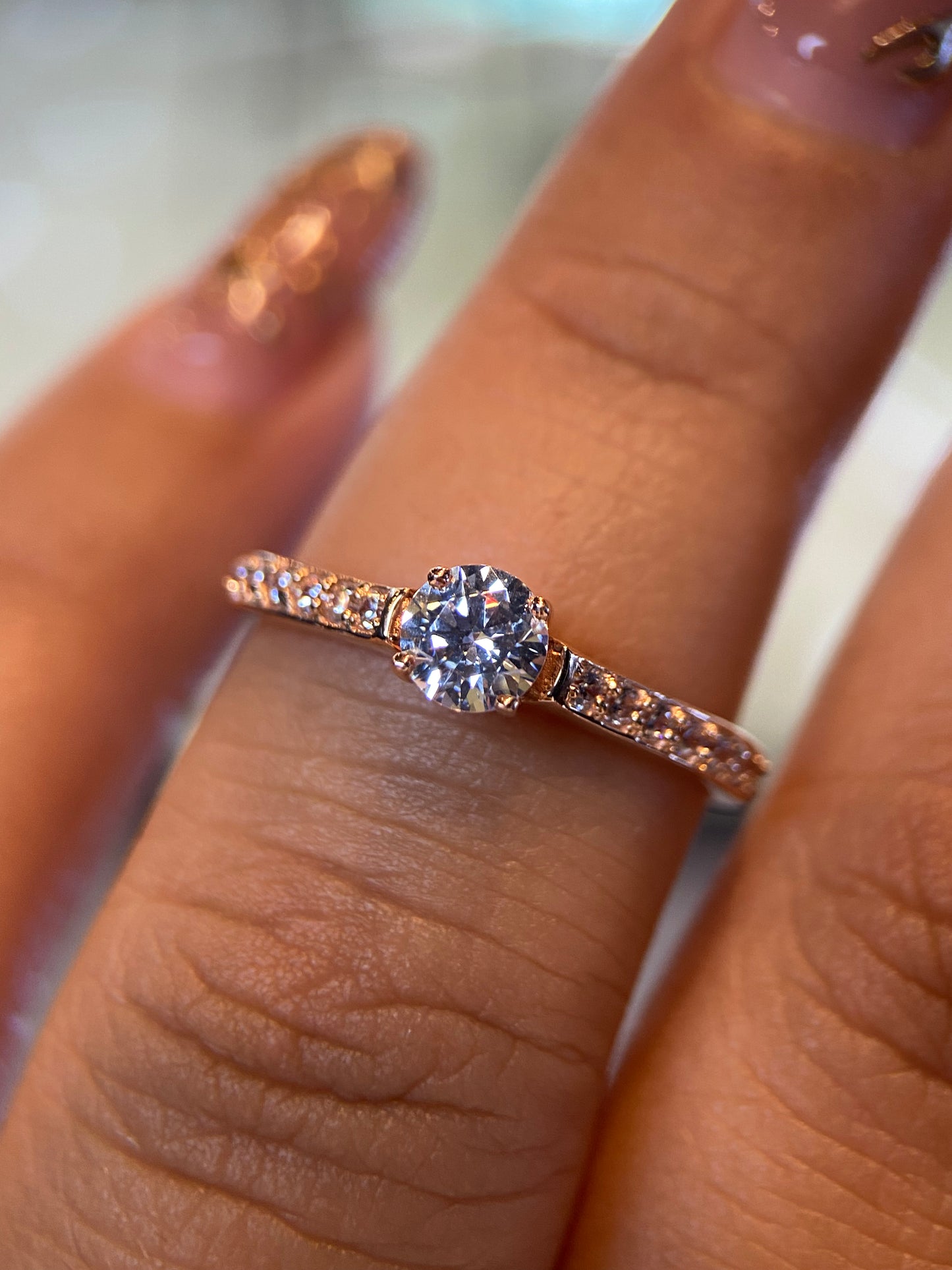 Anillo de compromiso en oro