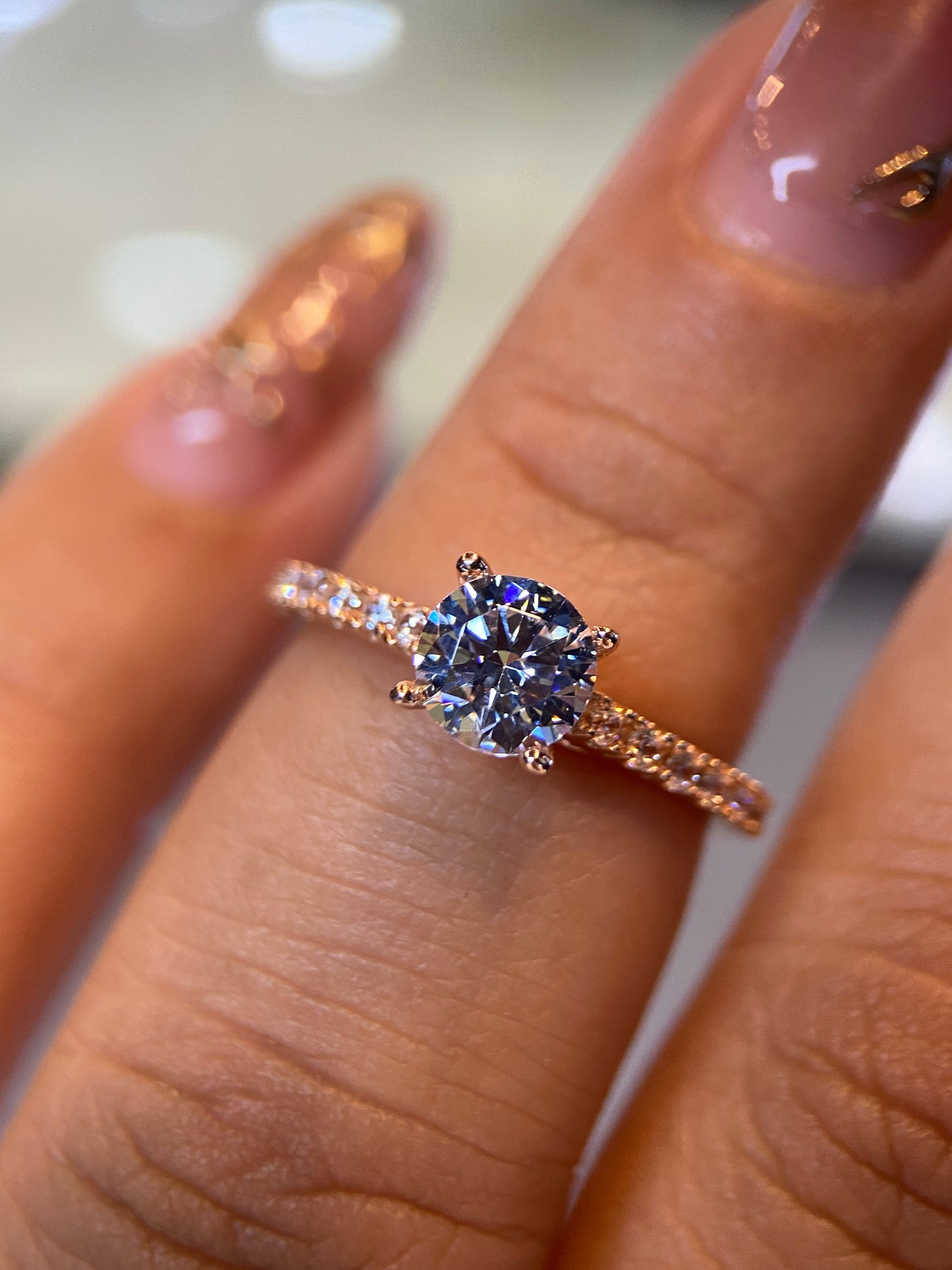 Anillo de compromiso en oro