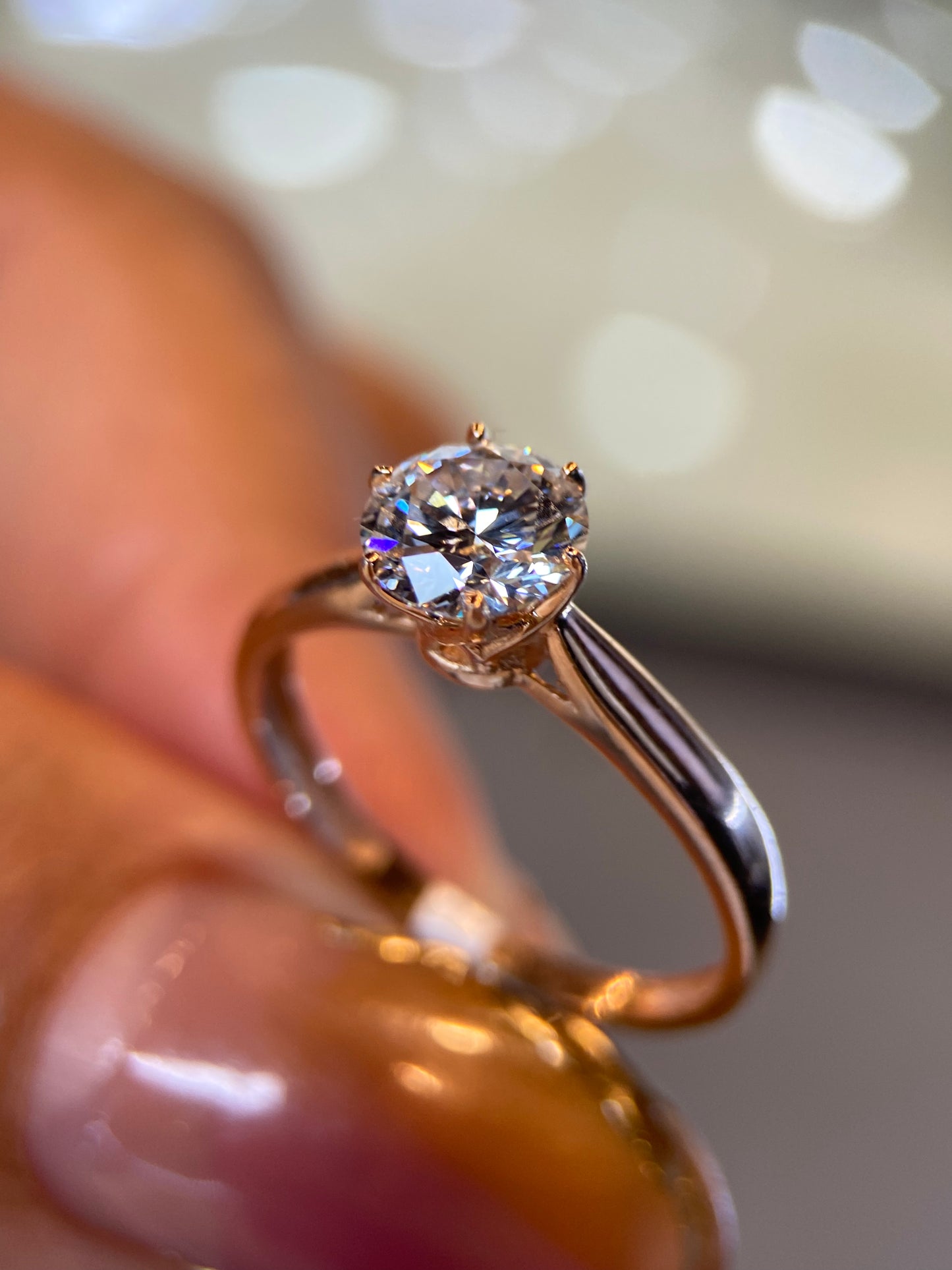 Anillo de compromiso en oro