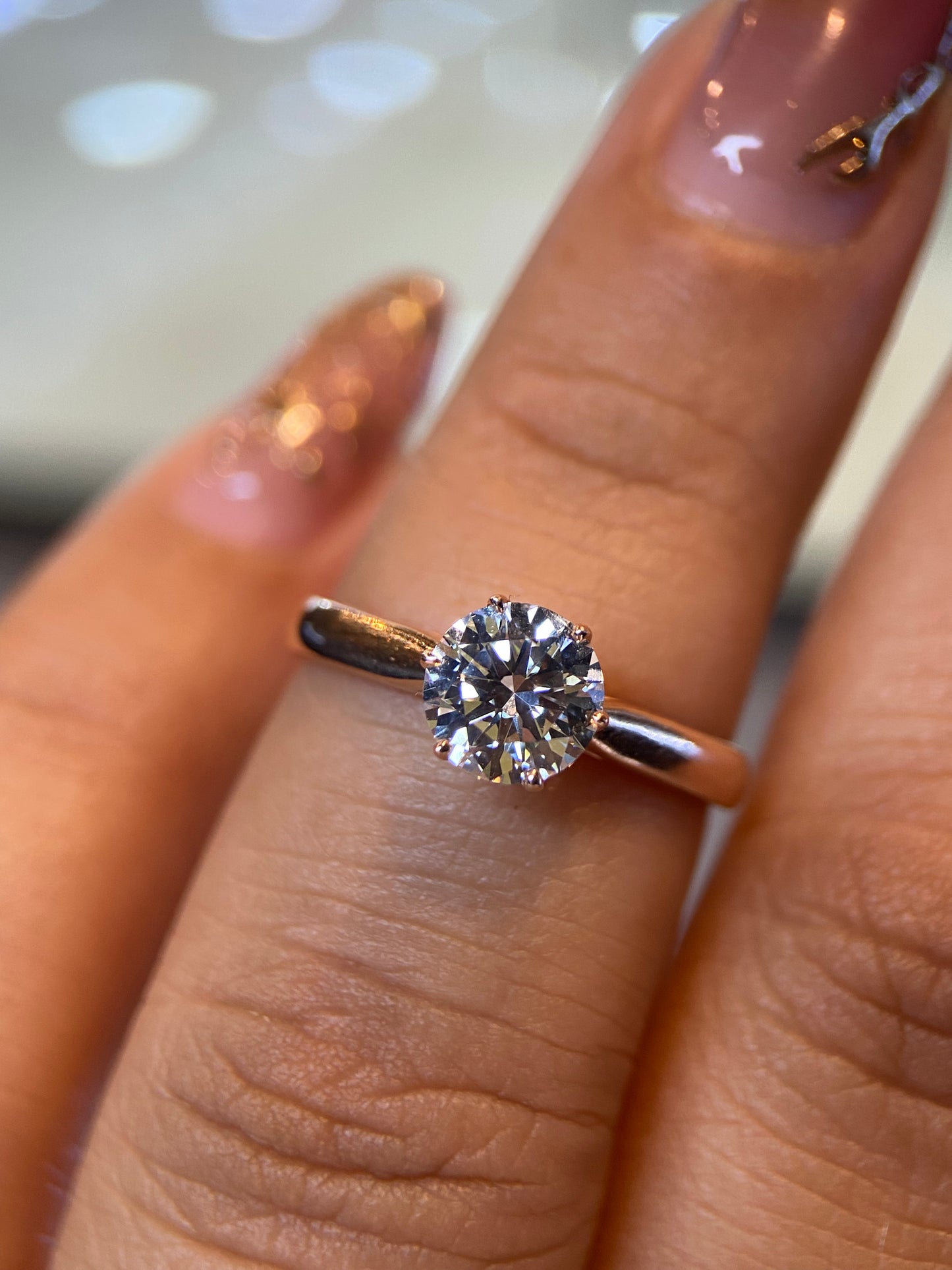 Anillo de compromiso en oro