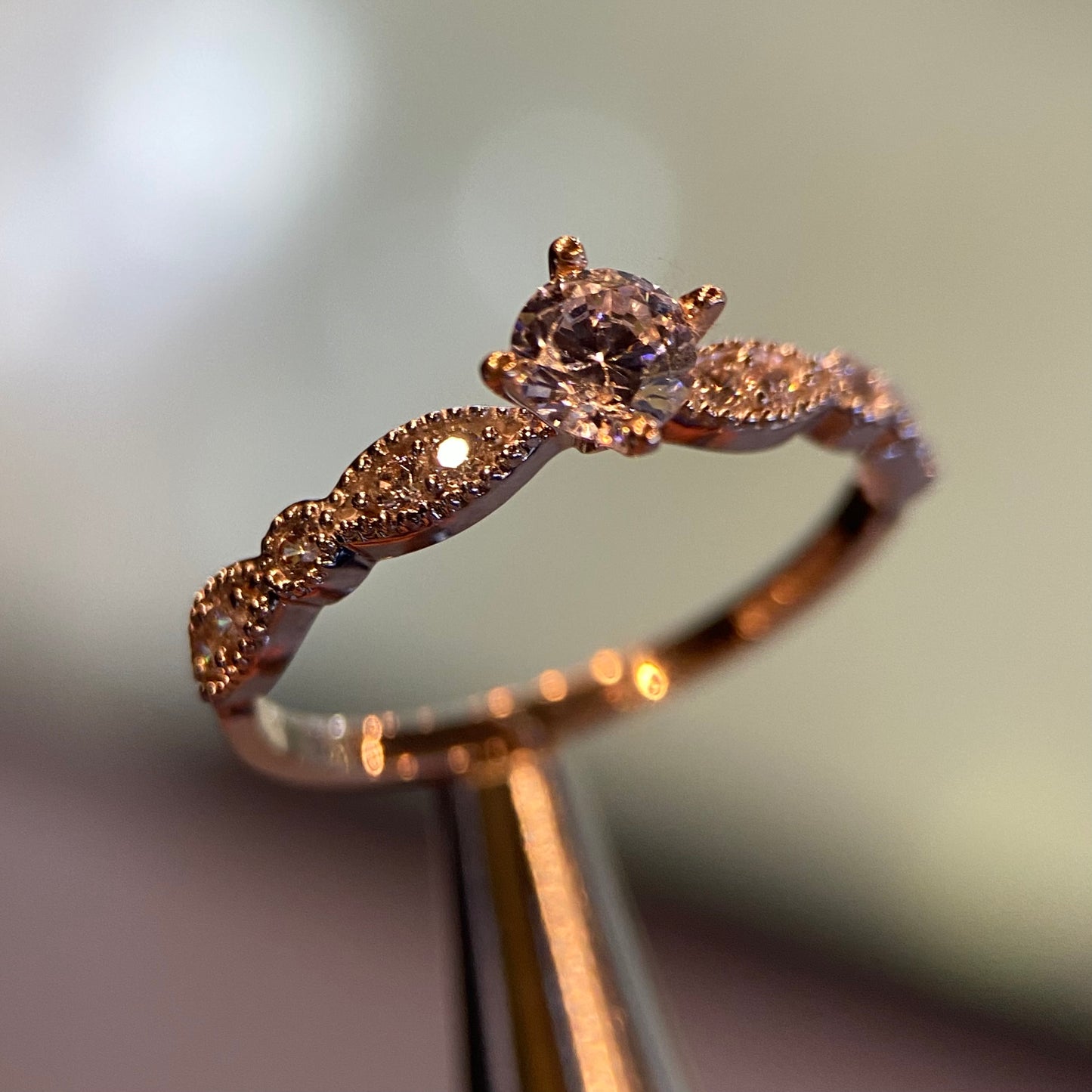 Anillo de compromiso en oro