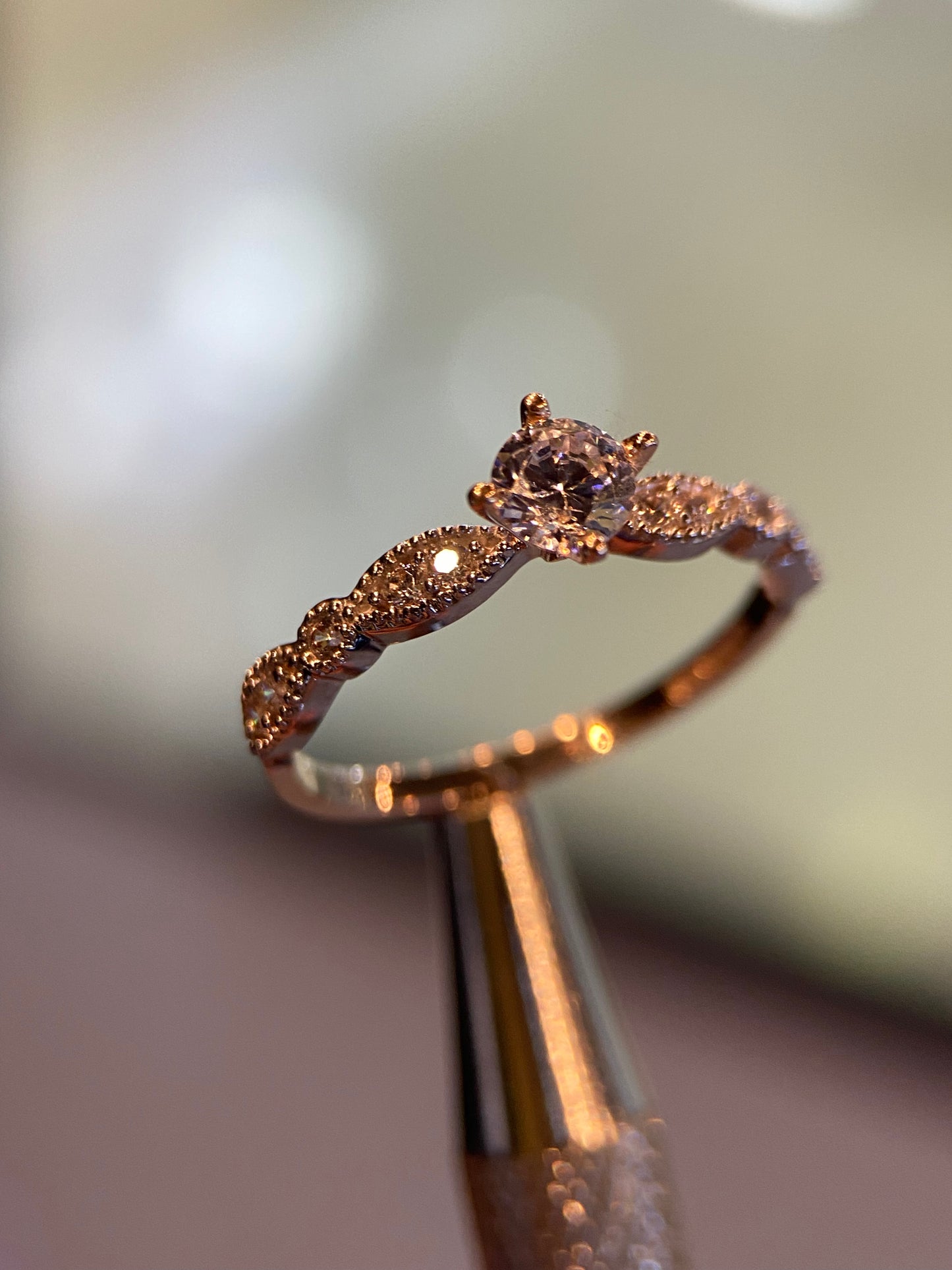 Anillo de compromiso en oro