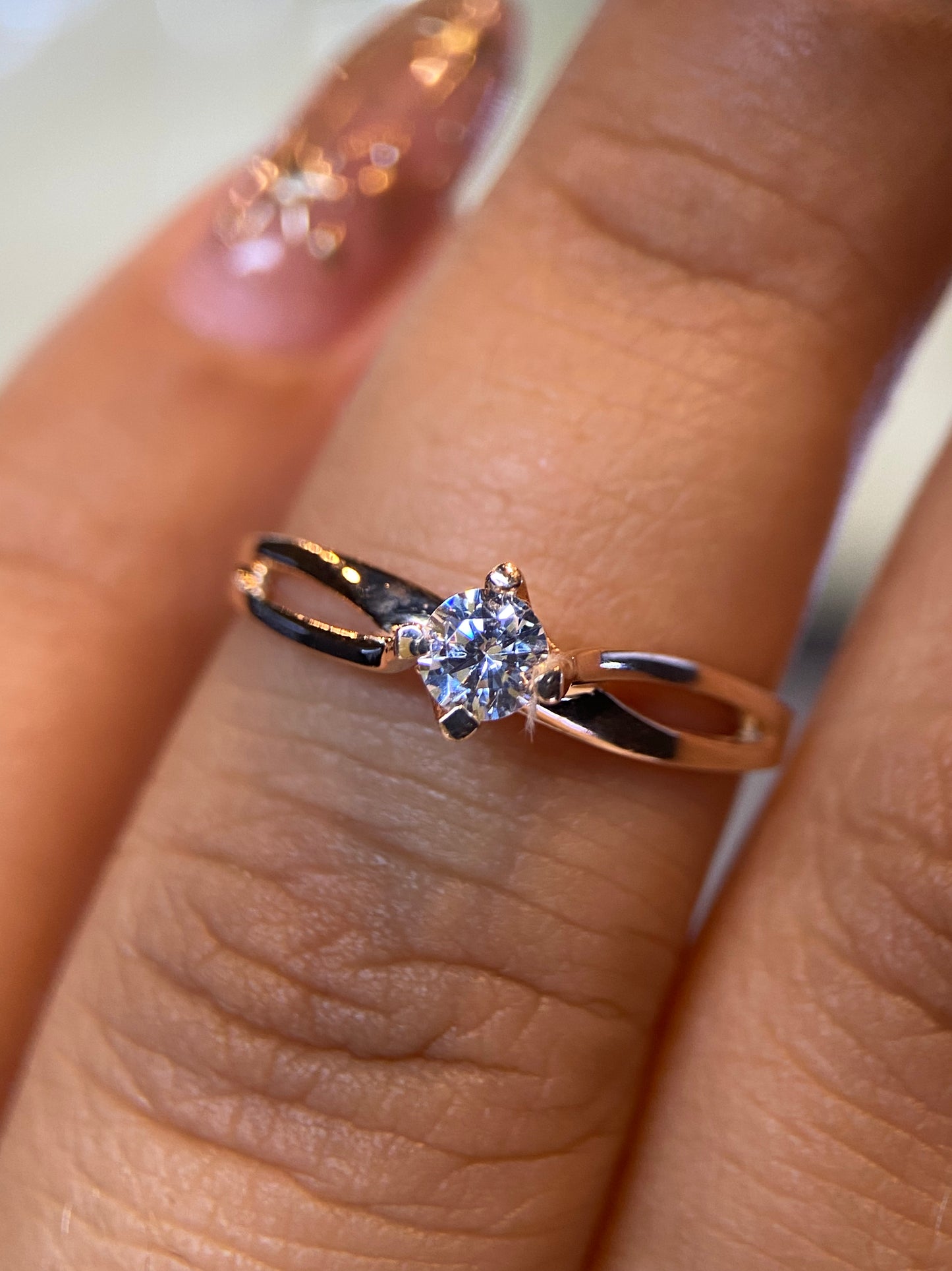 Anillo de compromiso en oro