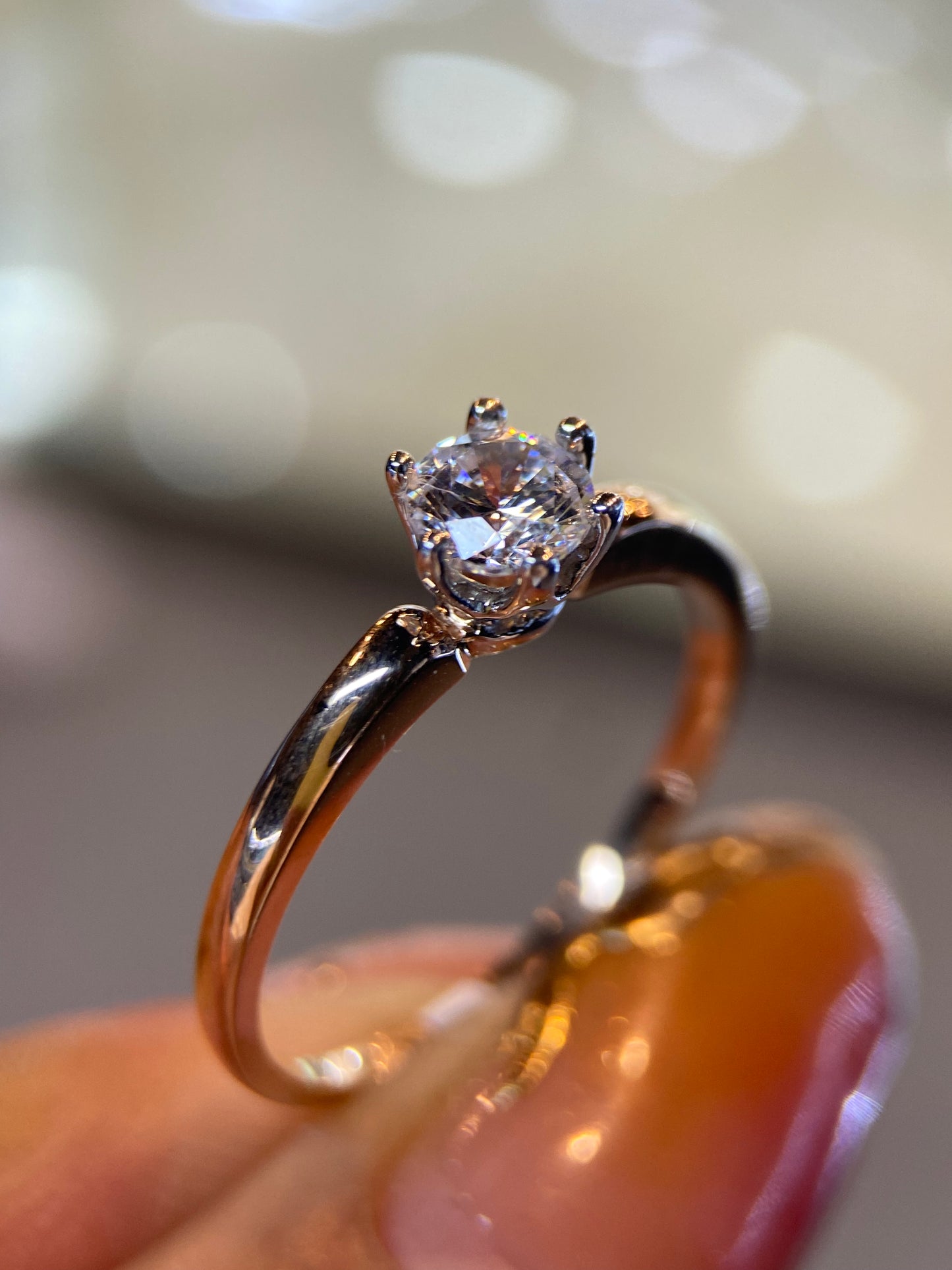 Anillo de compromiso en oro