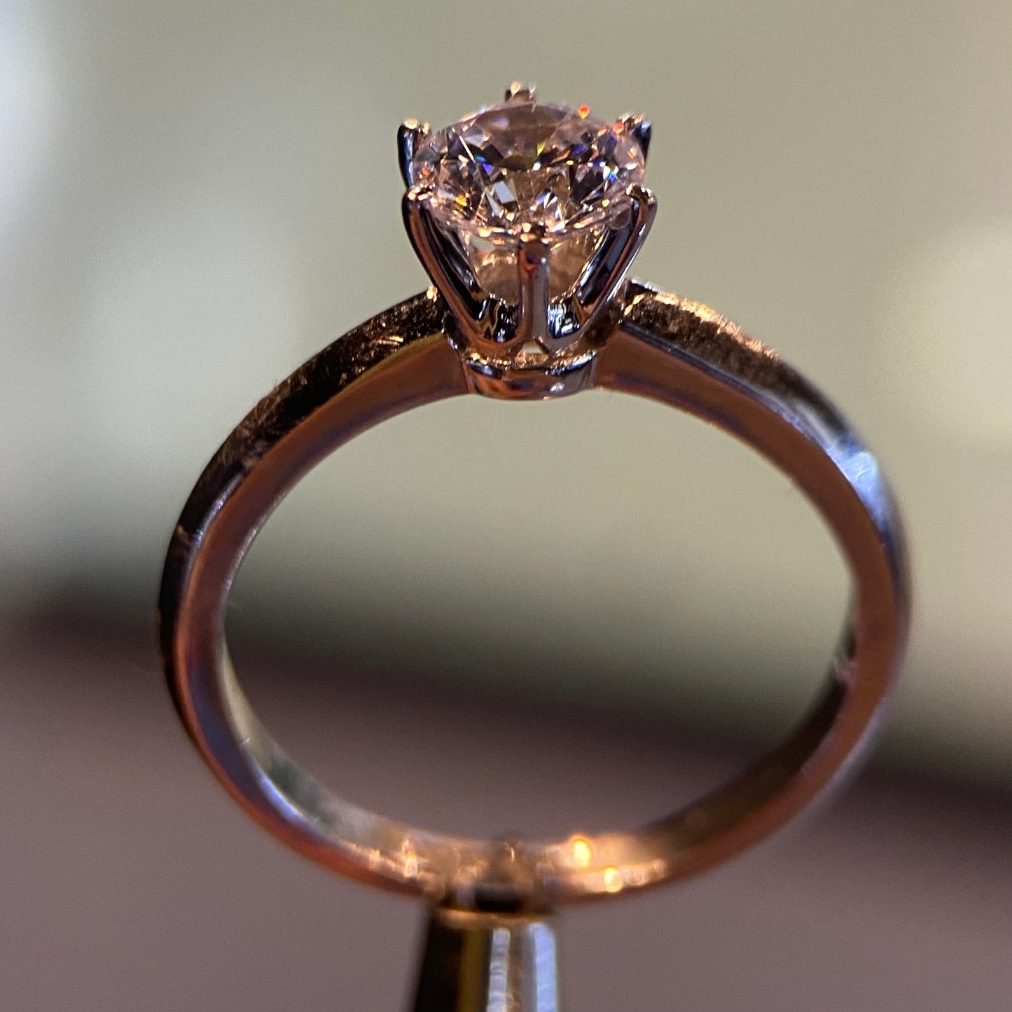 Anillo de compromiso en oro
