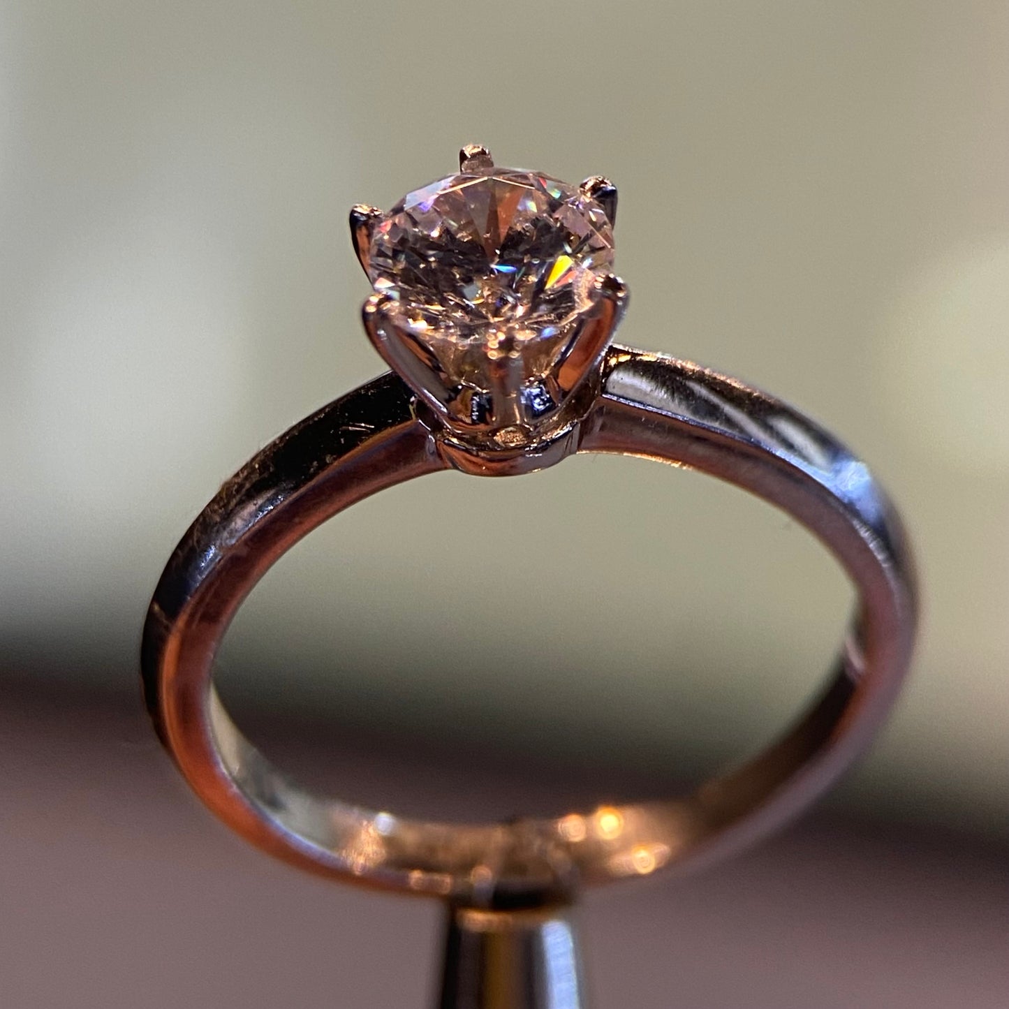 Anillo de compromiso en oro