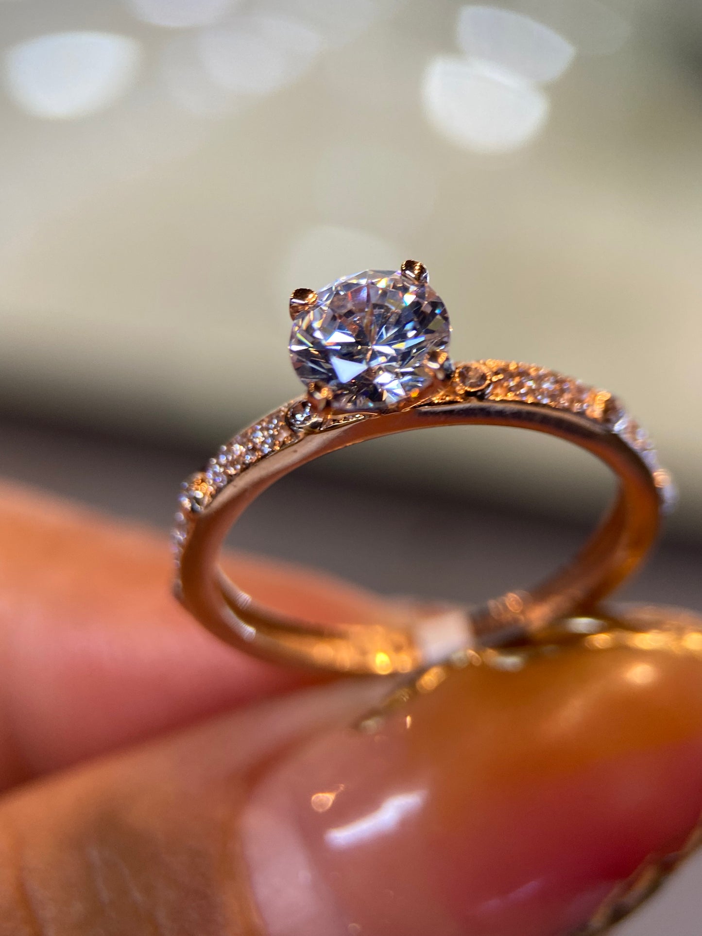 Anillo de compromiso en oro