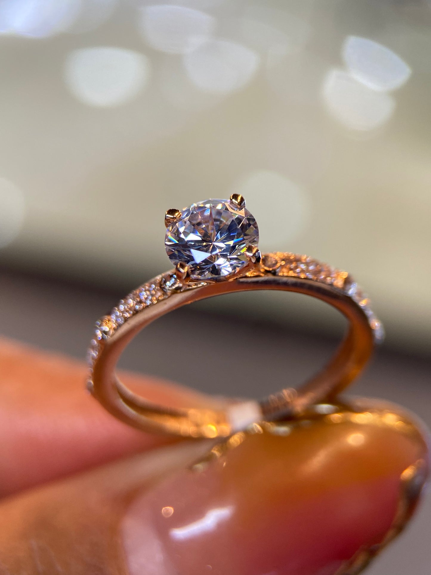 Anillo de compromiso en oro